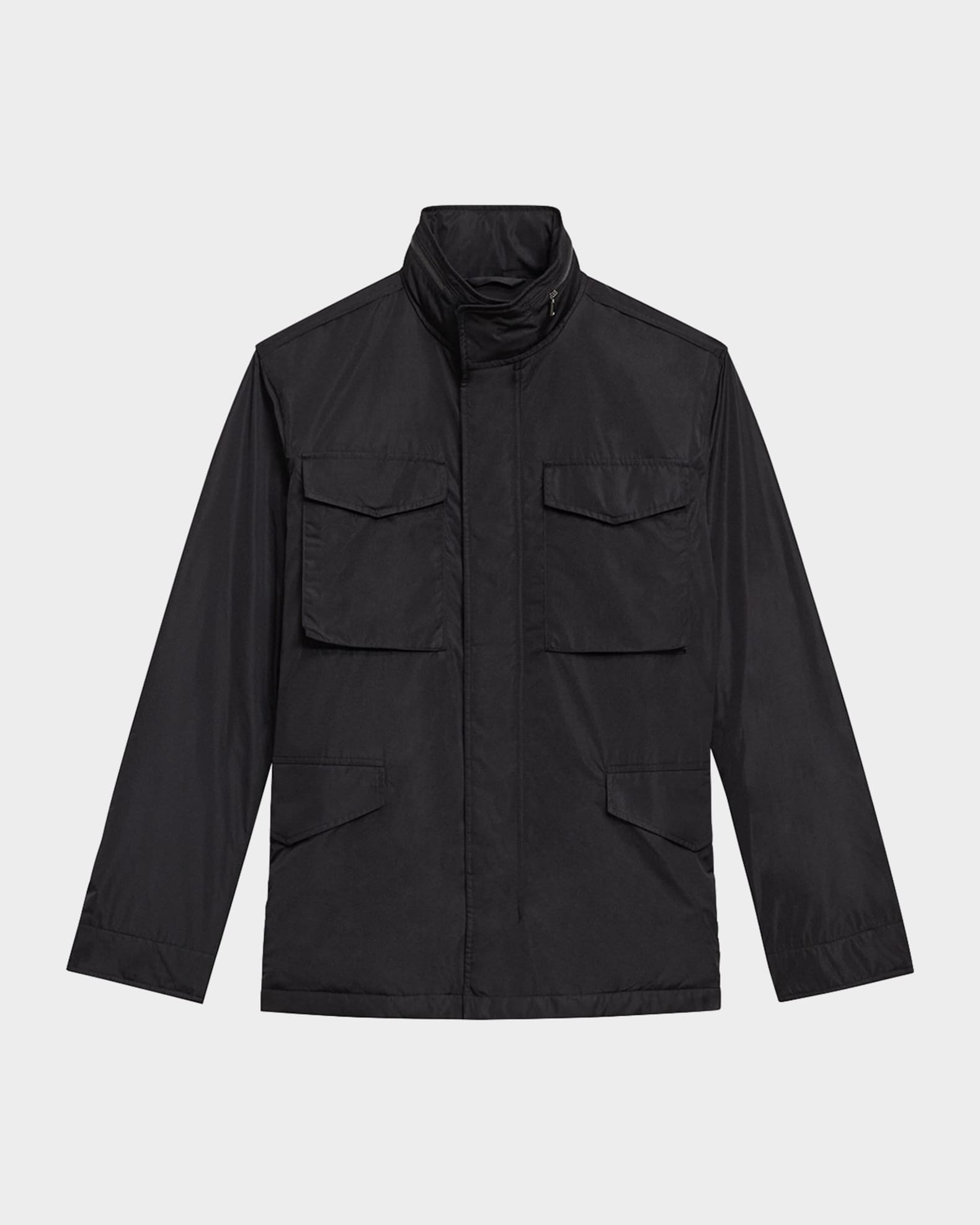 Men's Sleek Nylon Field Jacket 0