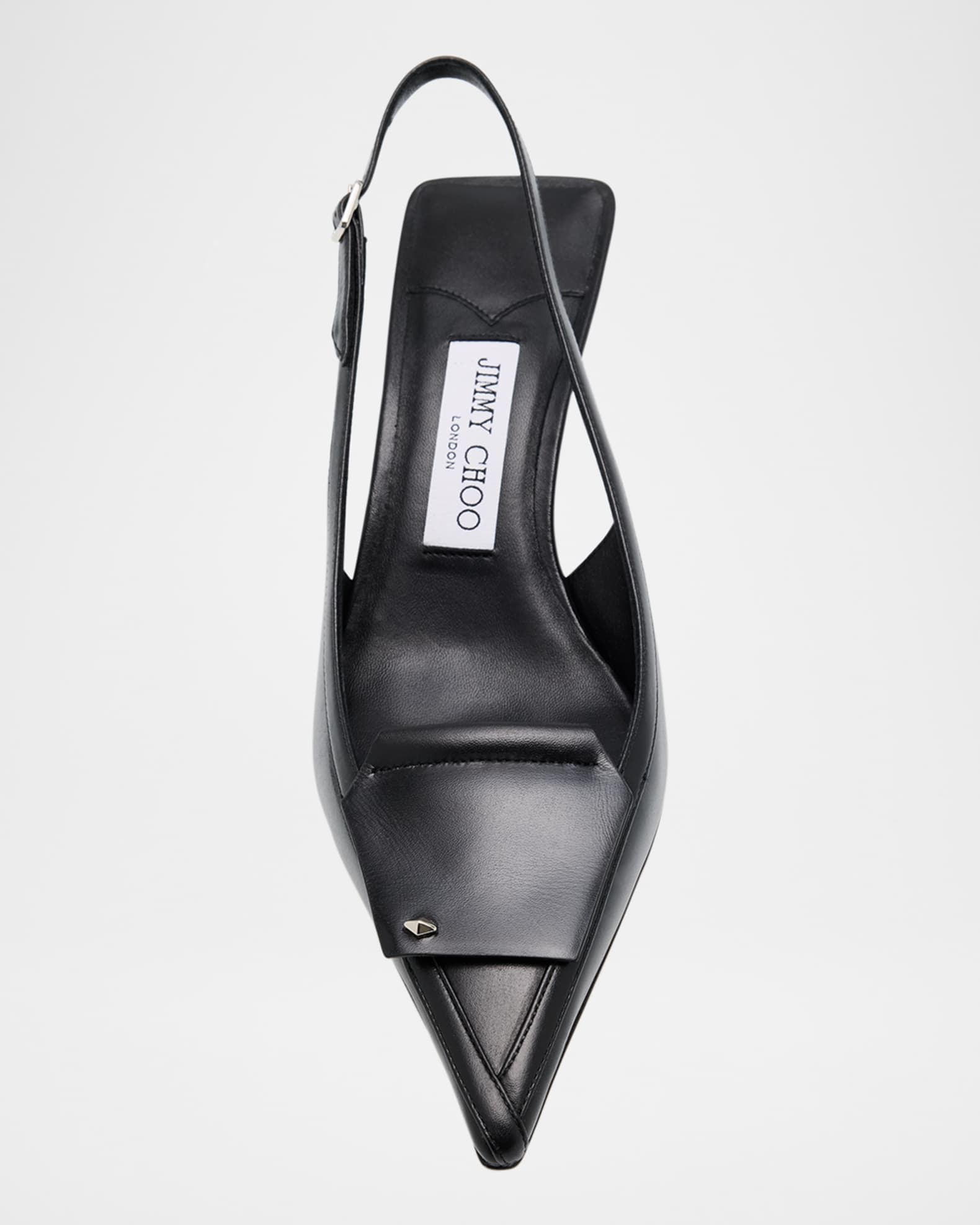 Frances Leather Fold Slingback Pumps