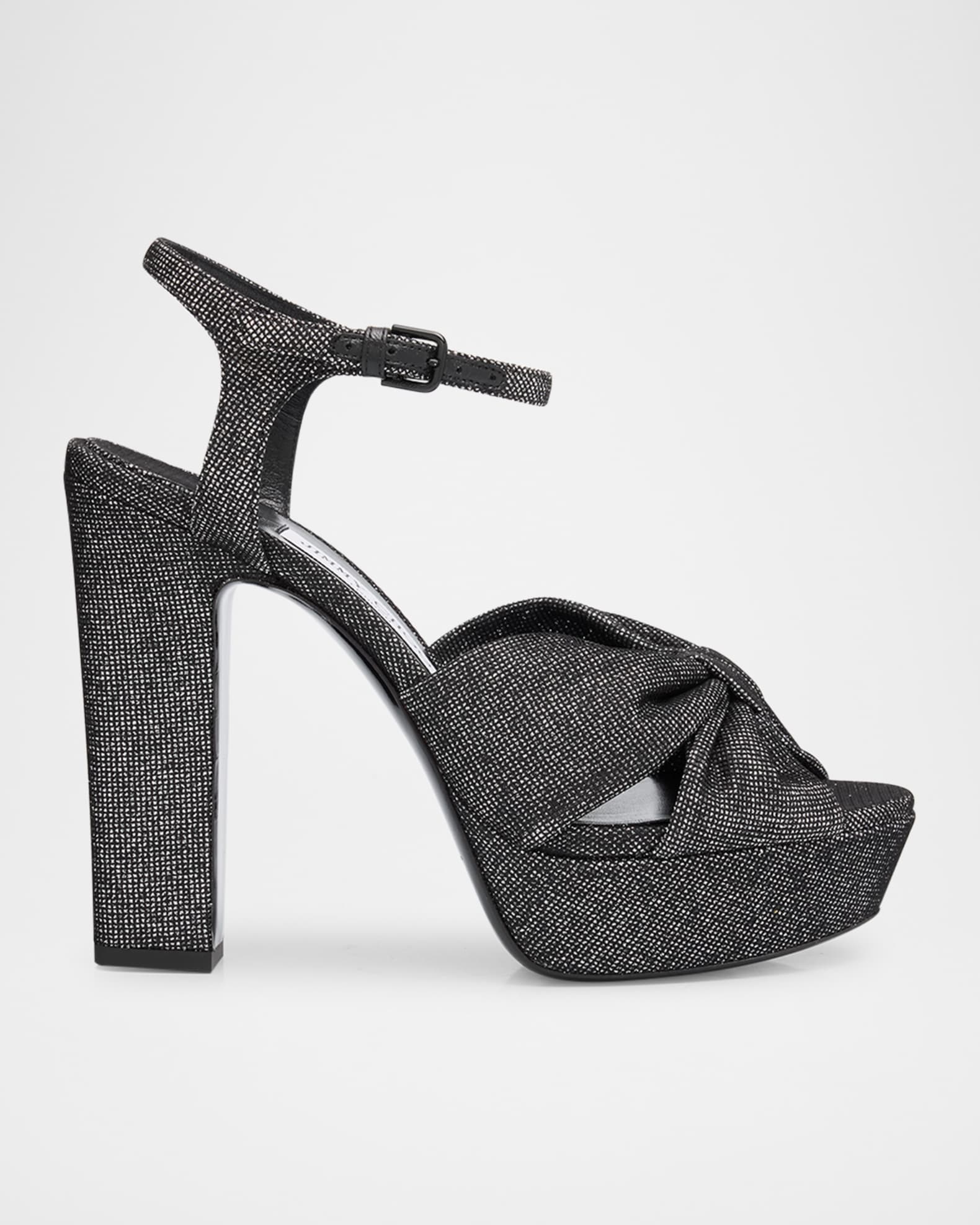 Heloise Glitter Knot Platform Sandals