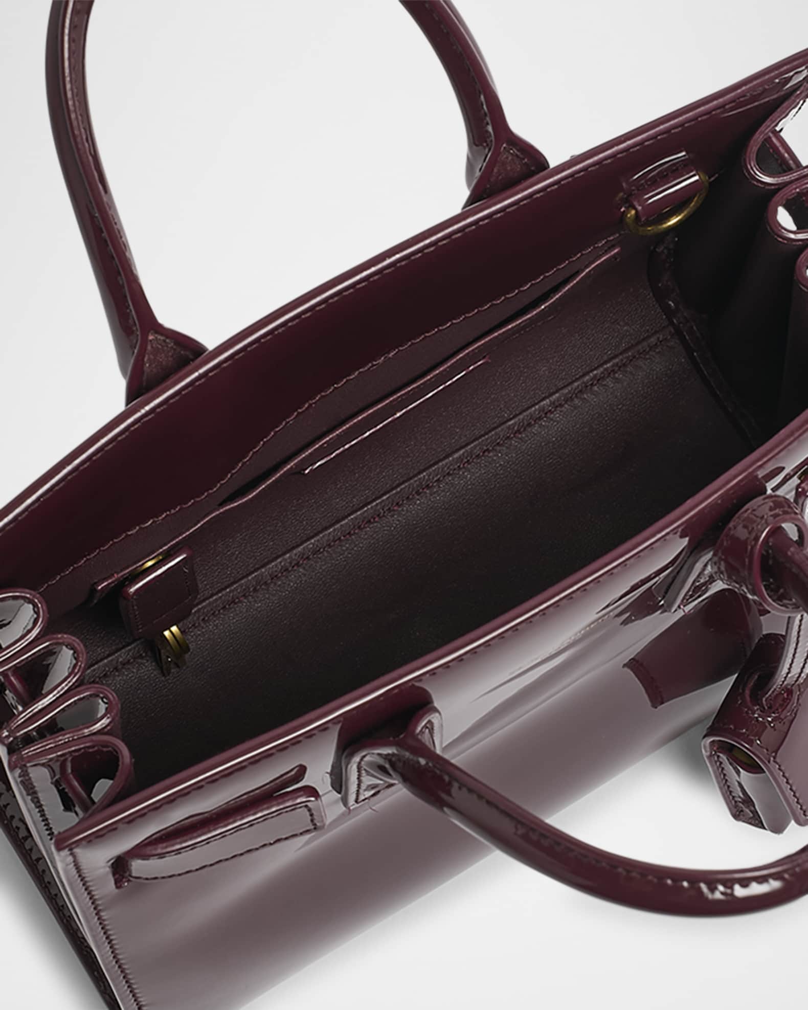 【送関込】Saint Laurent☆SAC DE JOUR ナノ（パテントレザー） Saint Laurent Nano Sac De Jour Leather Satchel | Saks Fifth