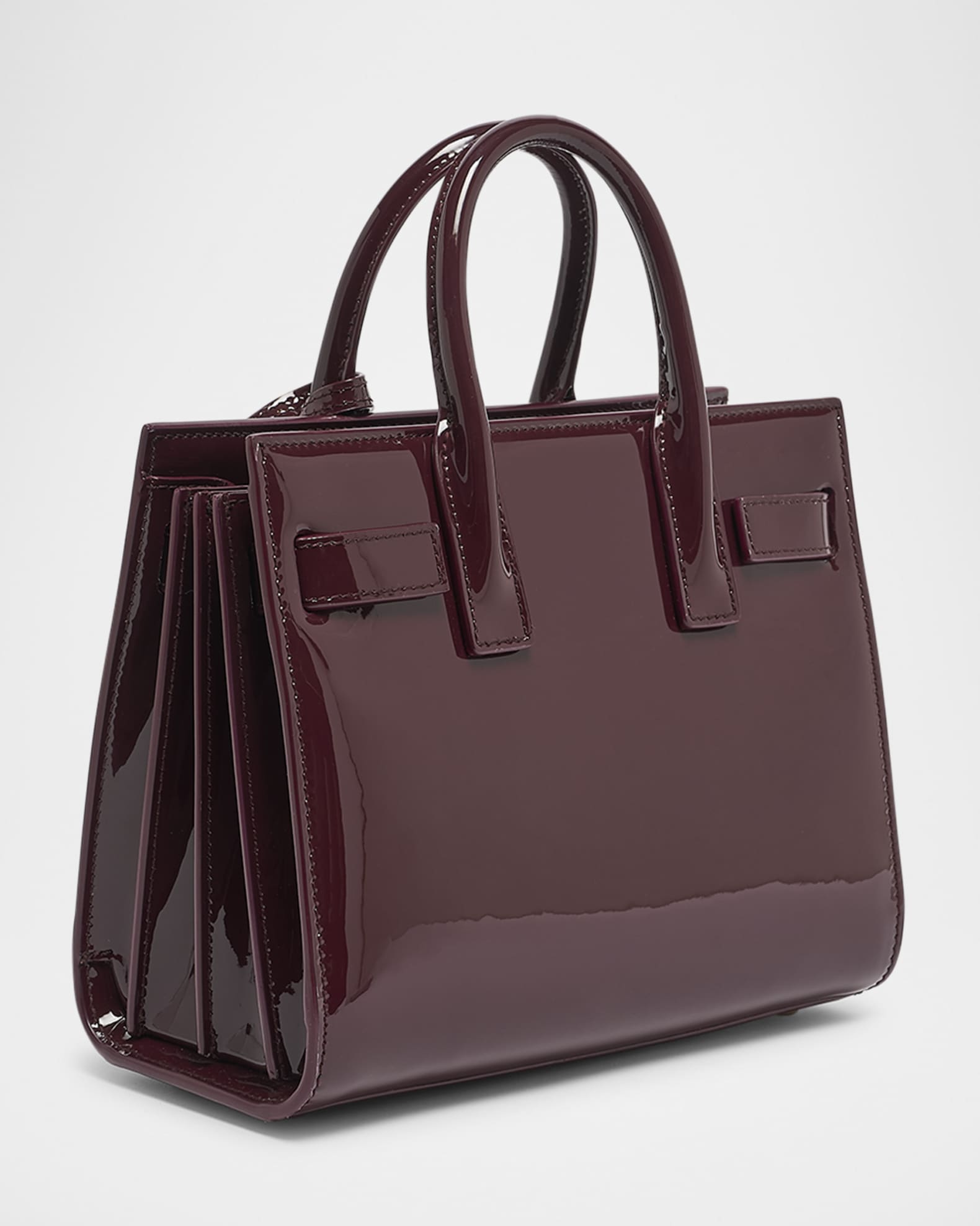 Saint Laurent Sac de Jour Nano Top Handle Bag in Patent Leather Neiman Marcus