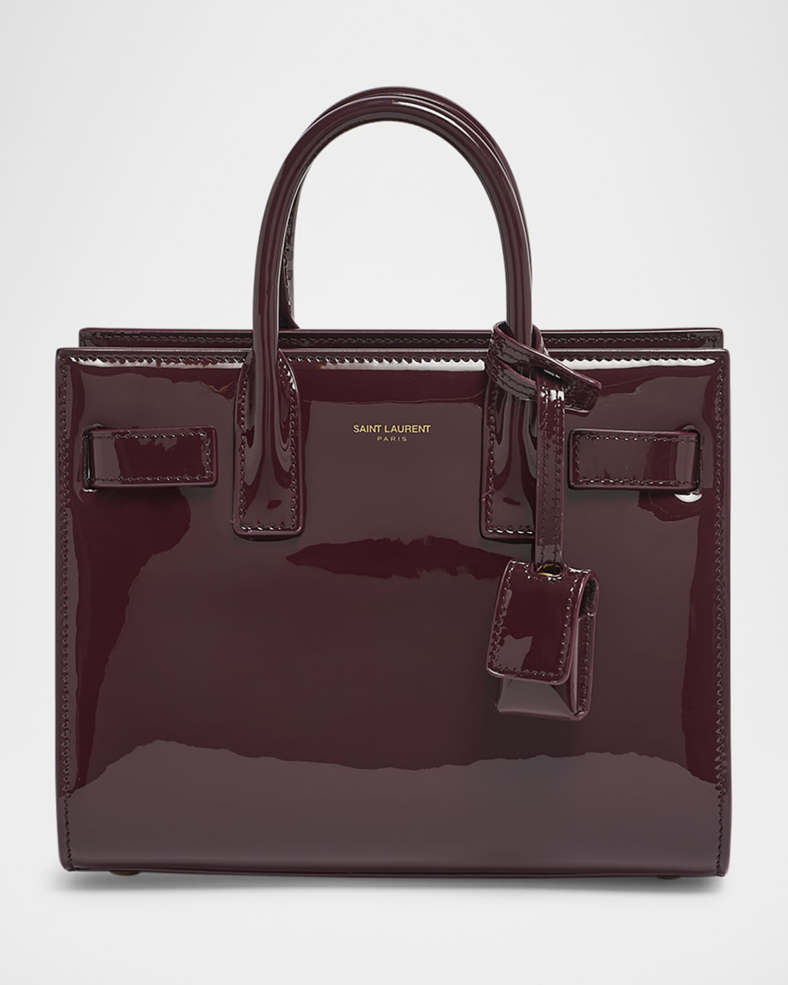 Saint Laurent Sac de Jour Nano Top Handle Bag in Patent Leather Neiman Marcus