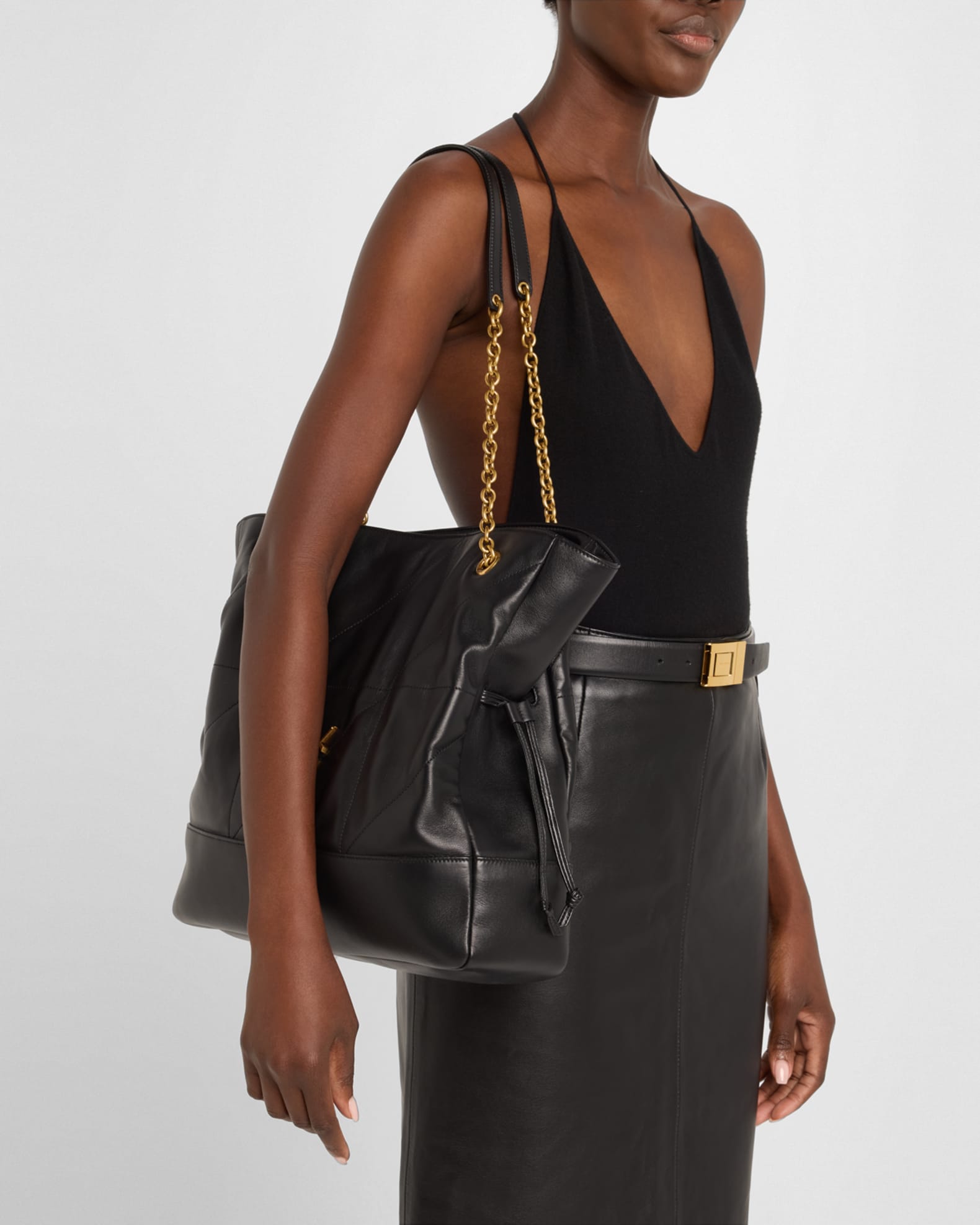 Saint Laurent Jamie 4.3 Shopping Tote Bag in Quilted Leather Neiman Marcus