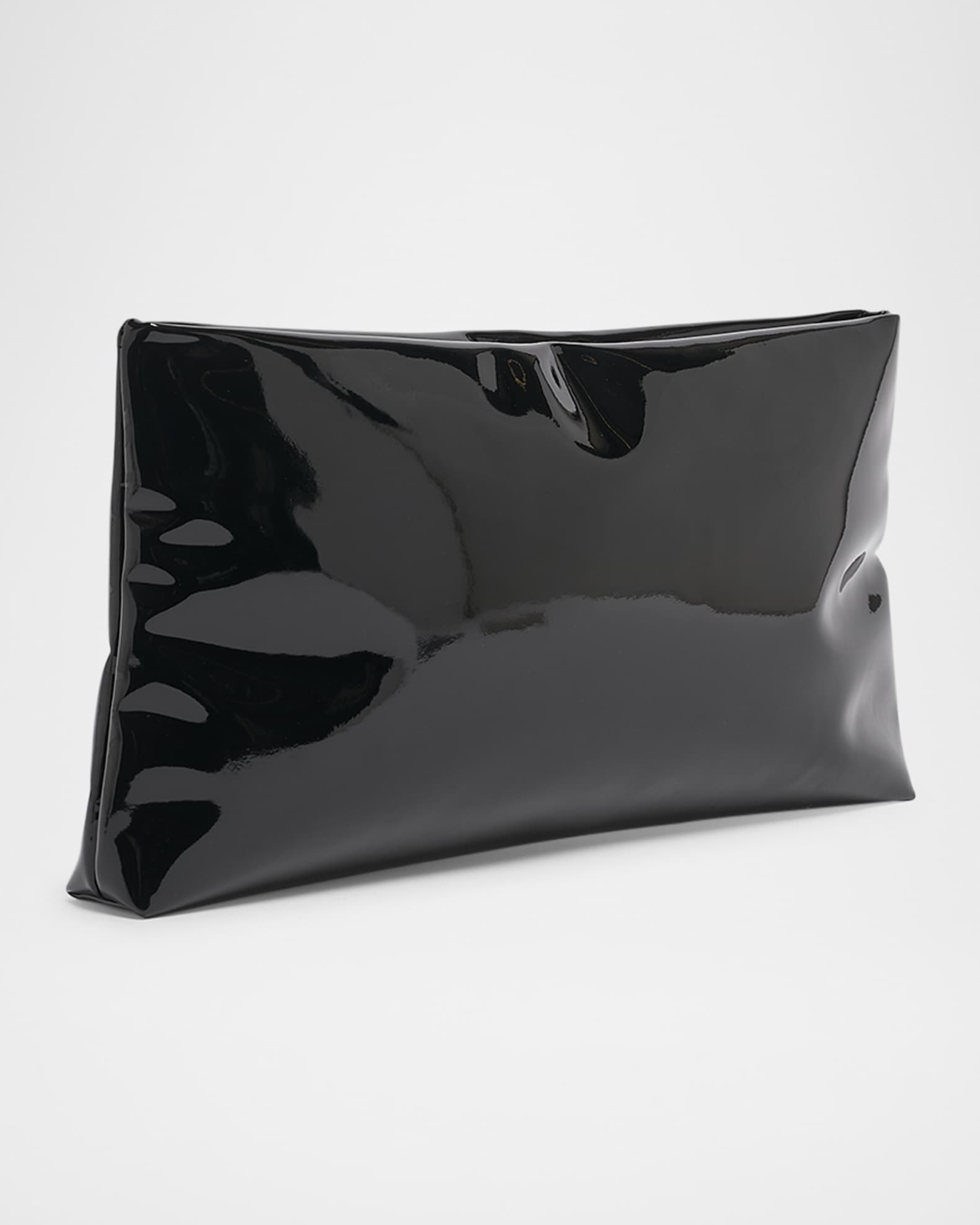 Saint Laurent Calypso YSL Long Clutch Bag in Patent Polyurethane Neiman Marcus