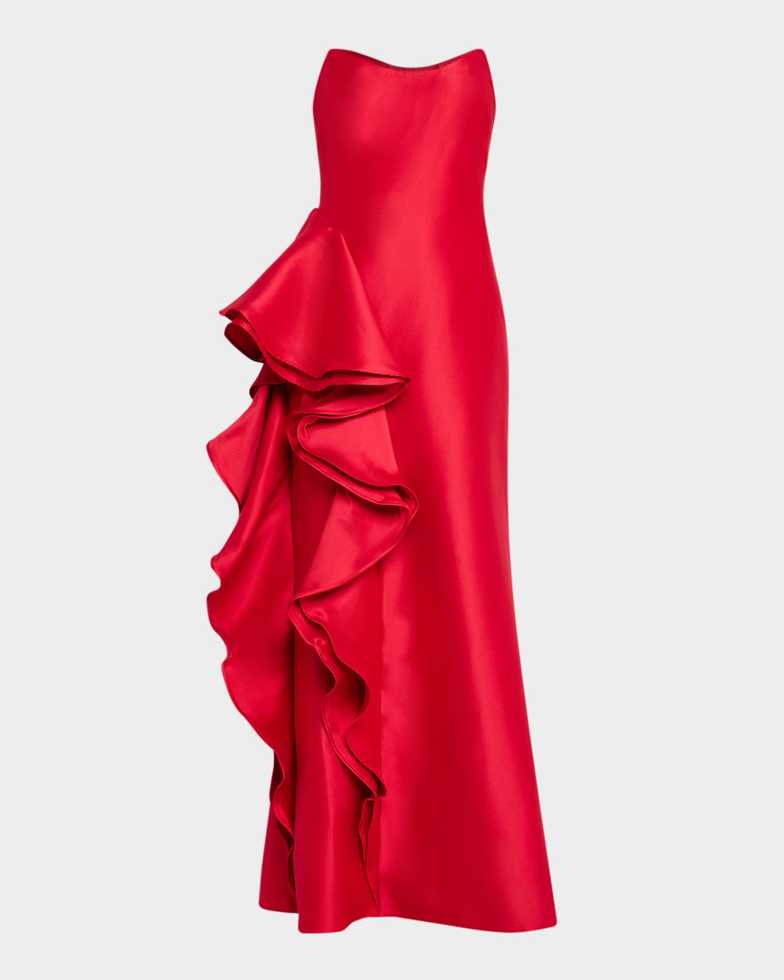 Badgley mischka red strapless ball gown top
