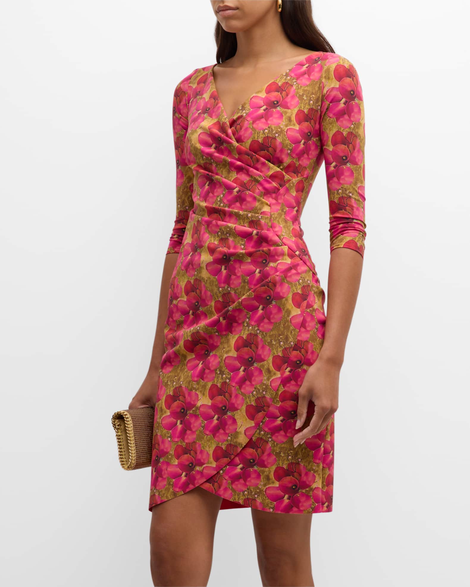 Chiara Boni La Petite Robe Emerentienne Floral Print Bodycon Mini Dress Neiman Marcus