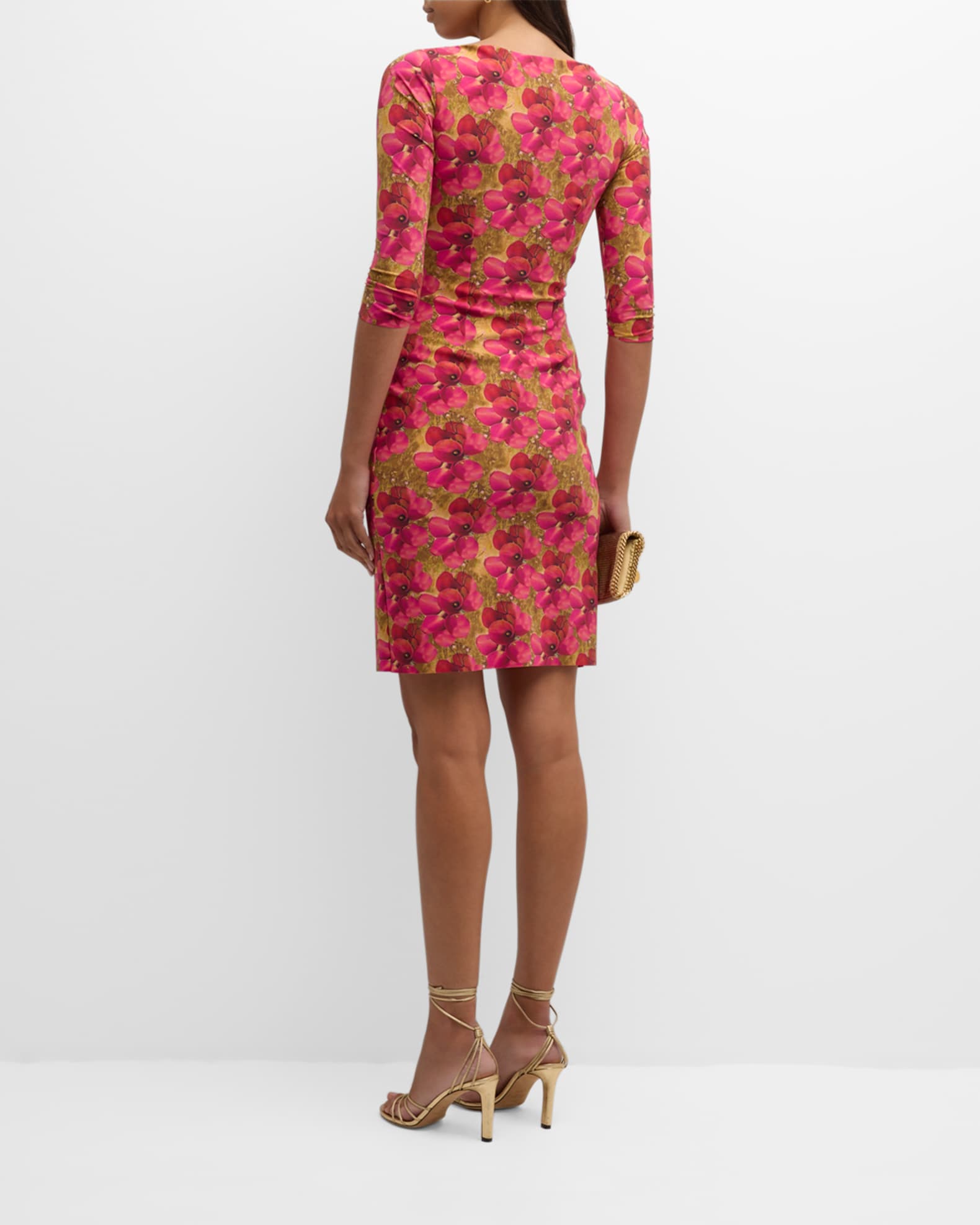 Chiara Boni La Petite Robe Emerentienne Floral Print Bodycon Mini Dress Neiman Marcus