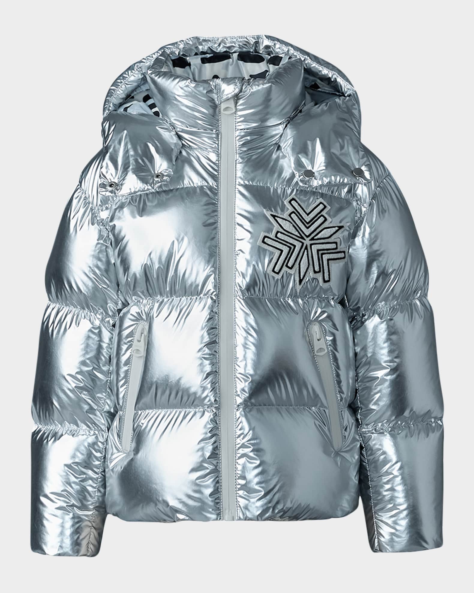 Kid's Metallic Down Puffer Jacket 0