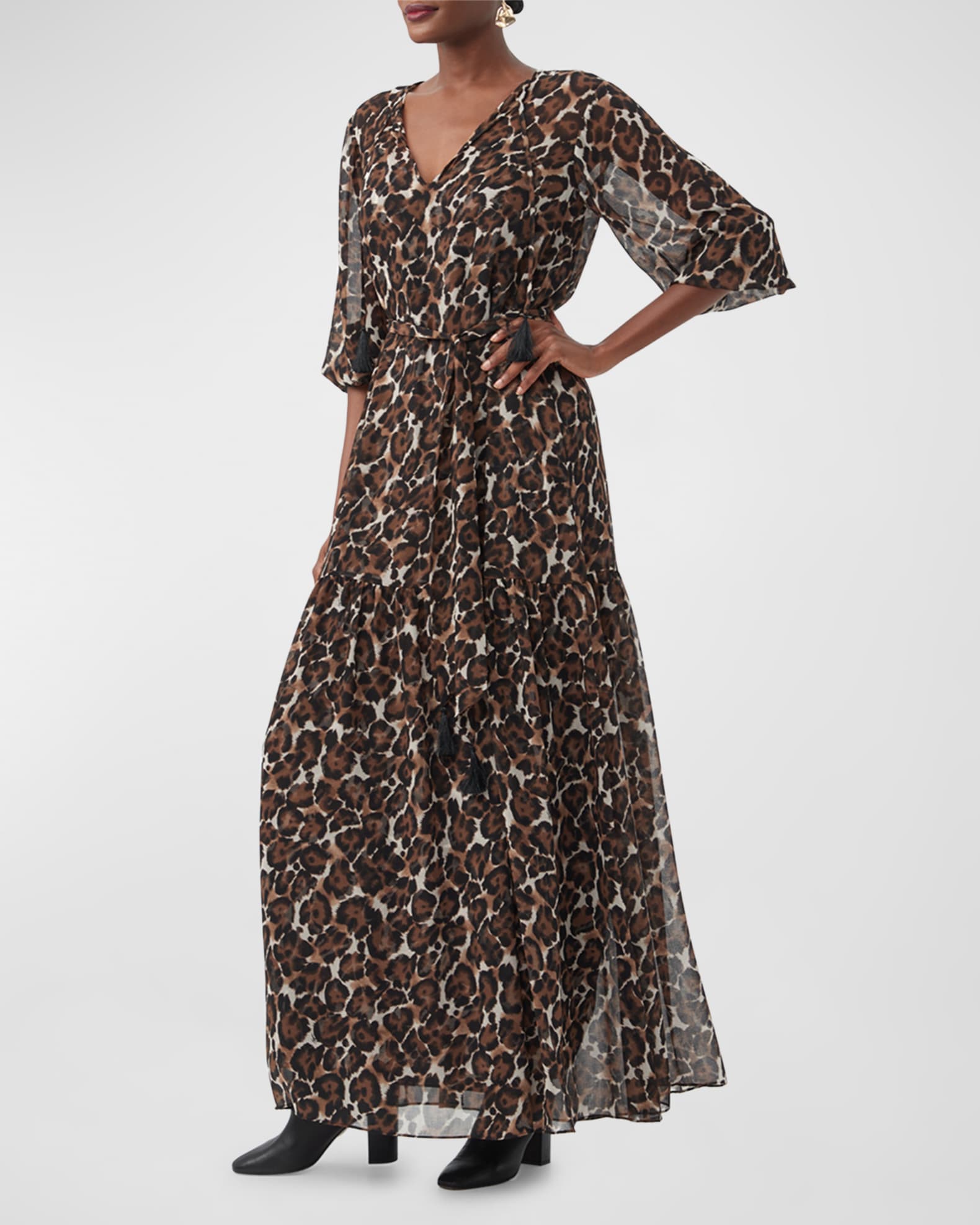Shalina Animal-Print A-Line Maxi Dress 1