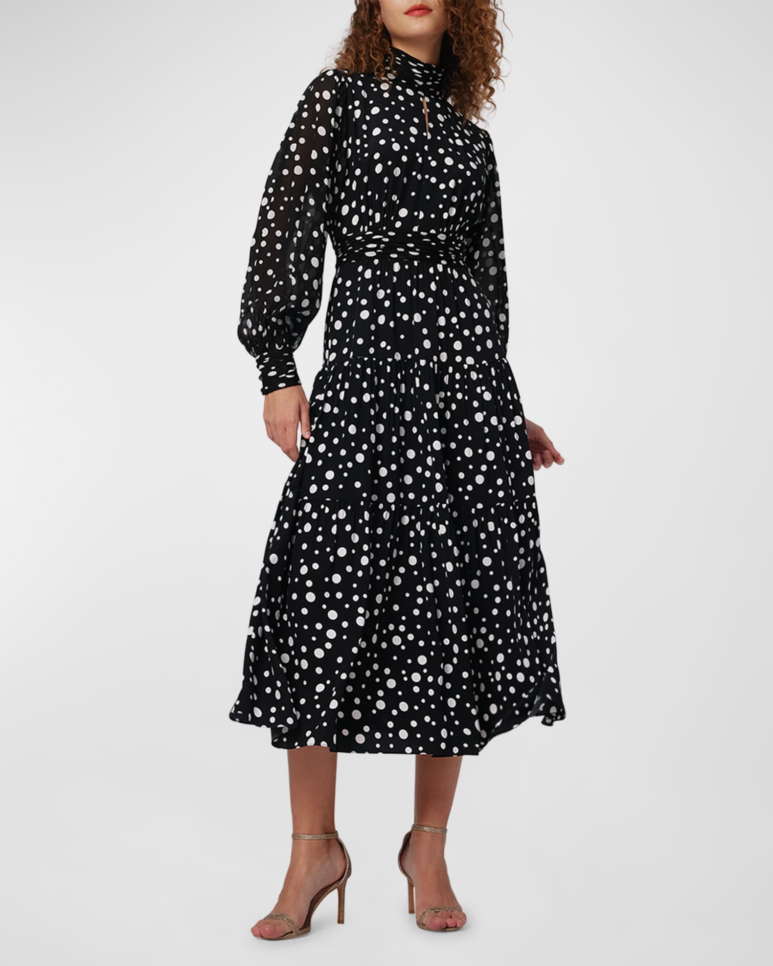Diane Von Furstenberg Rita Two All Over Black Leather Dual