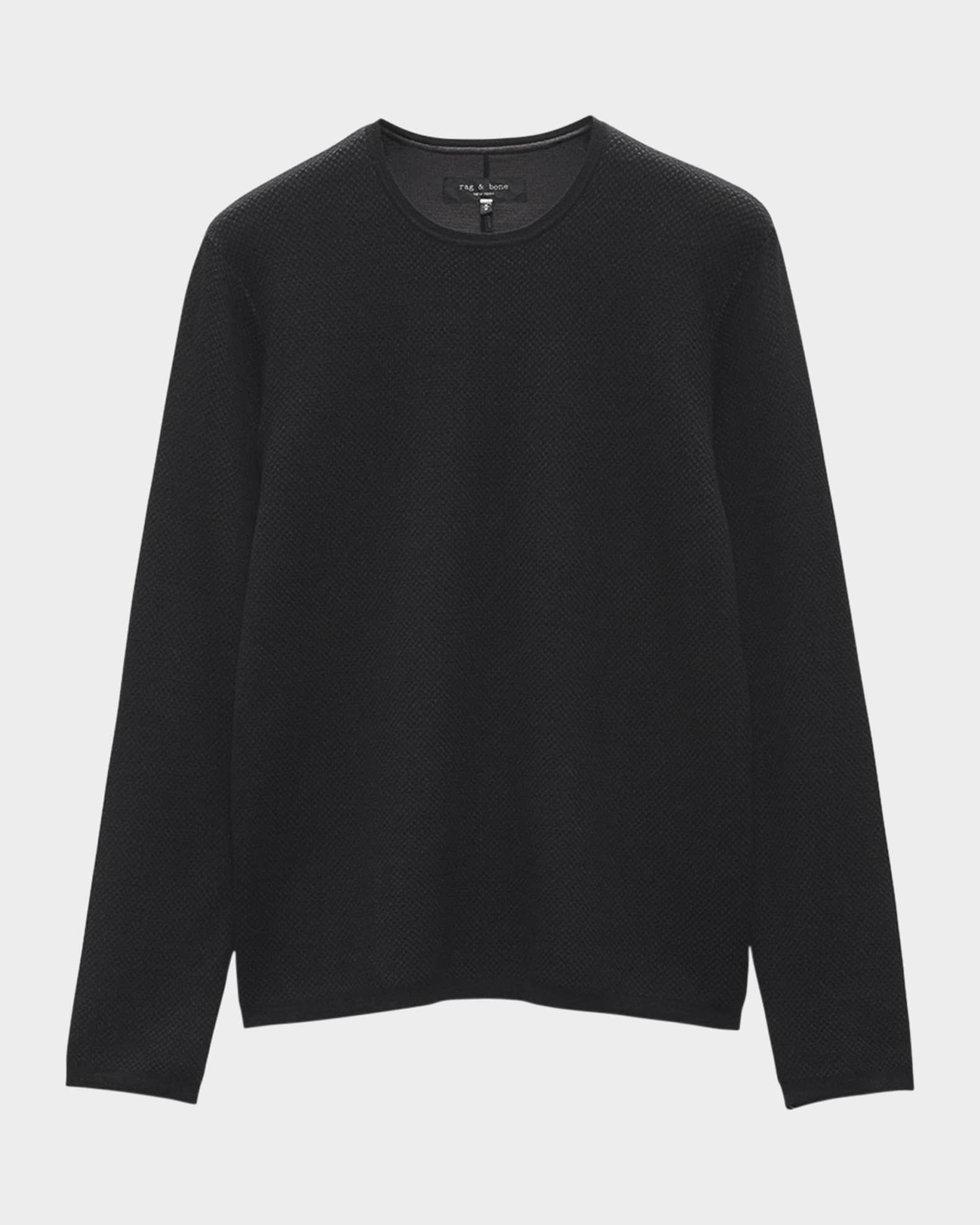 Rag Bone Men s Bennet Textured Sweatshirt Neiman Marcus