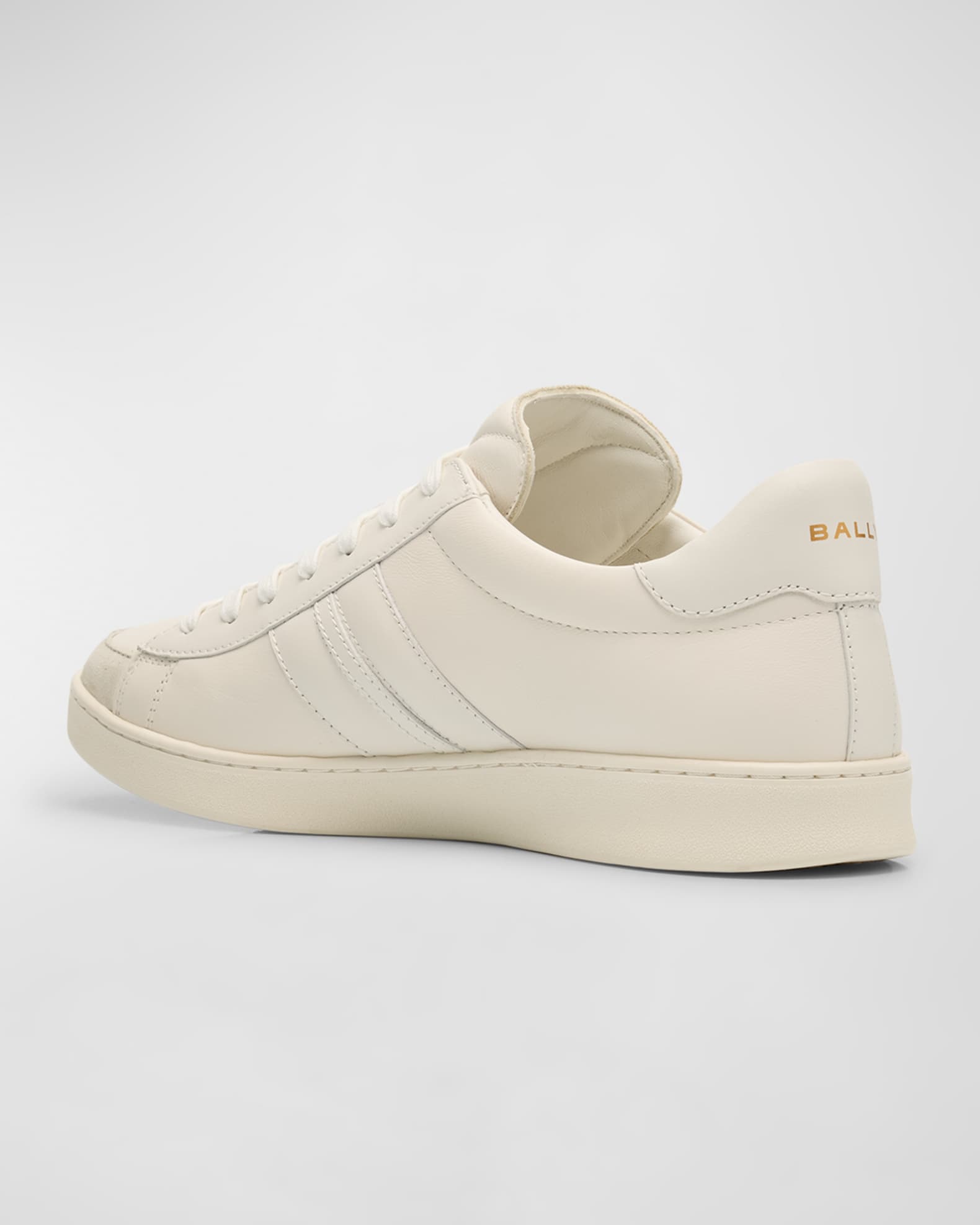 Bally White Leather Sneakers Men