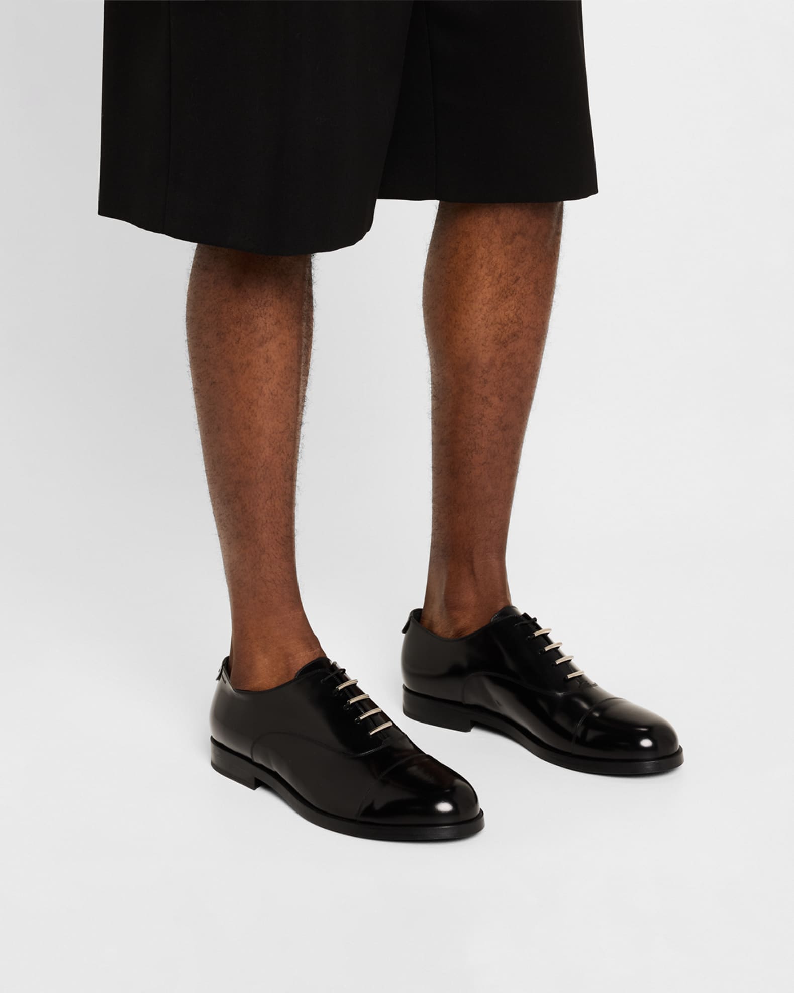Bally Men s Egli Leather Oxfords Black Size 7