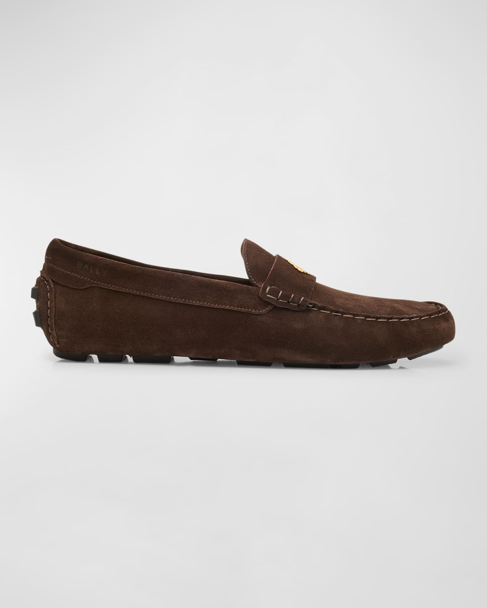 Bally Kevan Suede Driving Shoes Ebano gold