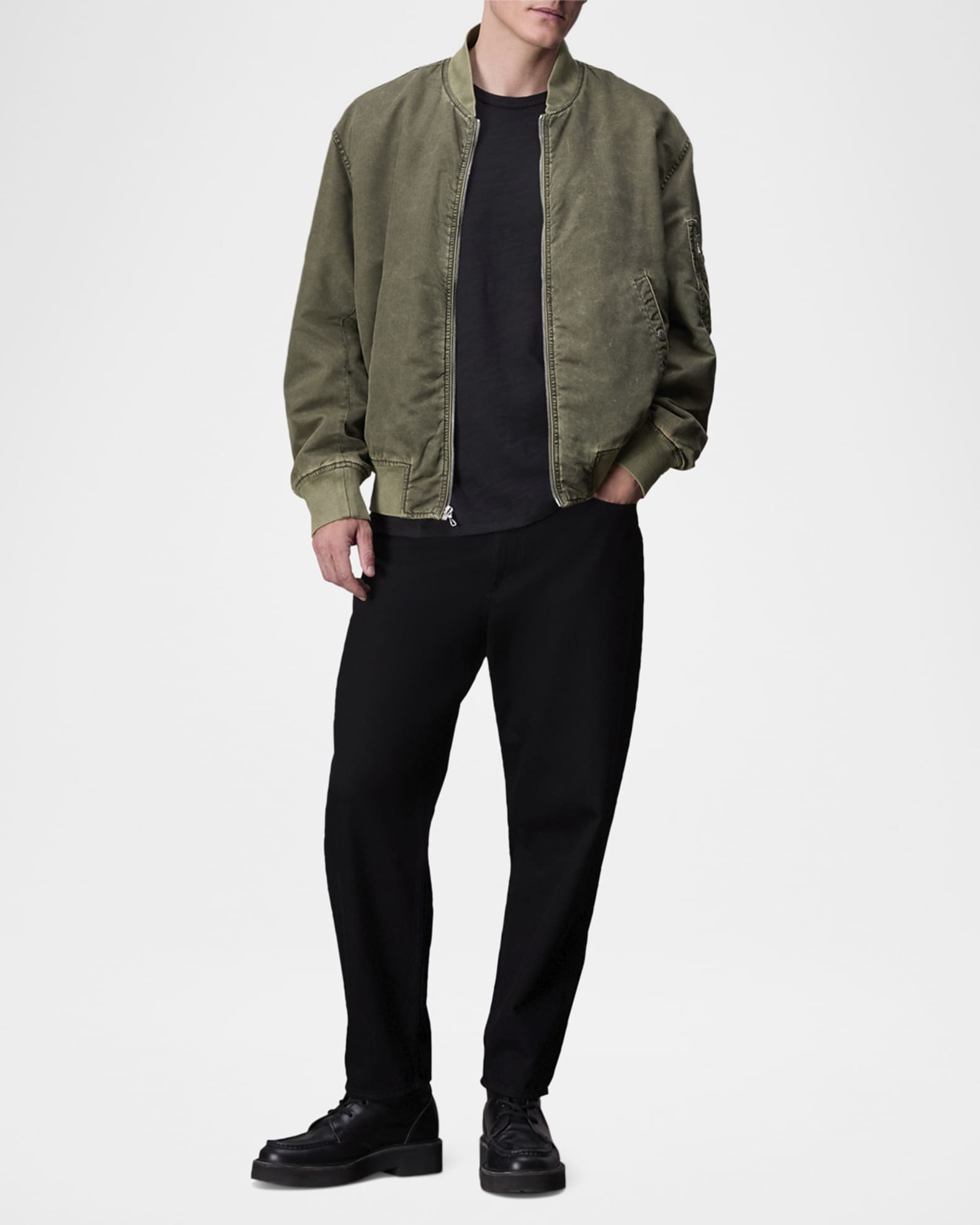 Manston nylon bomber jacket hot sale