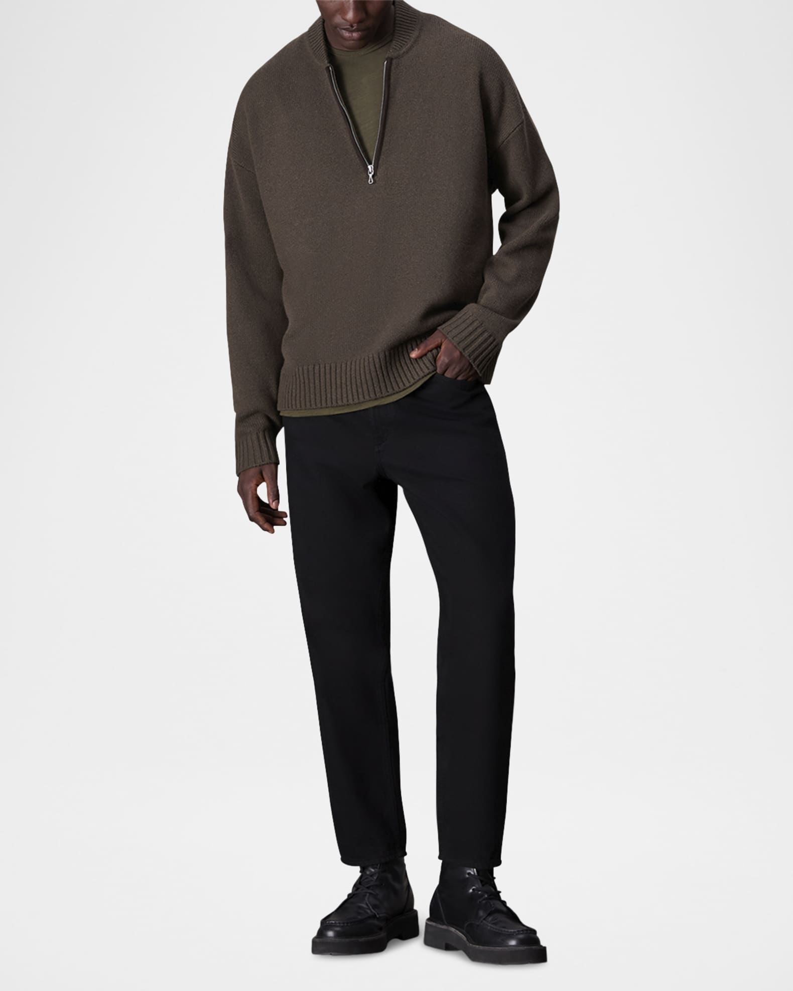Rag & Bone Men's Clarkson QuarterZip Sweater Neiman Marcus
