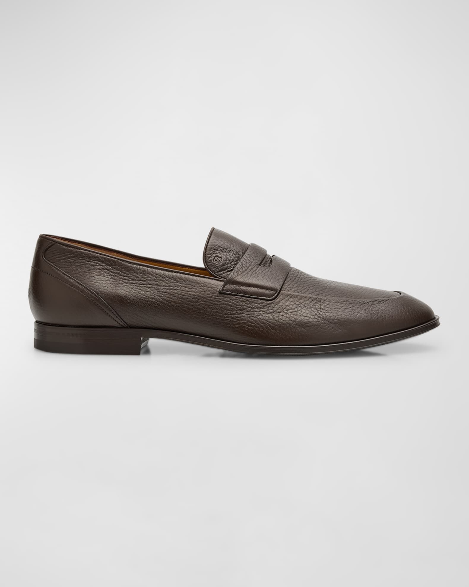 Men's Windsor Grained Leather Penny Loafers 0