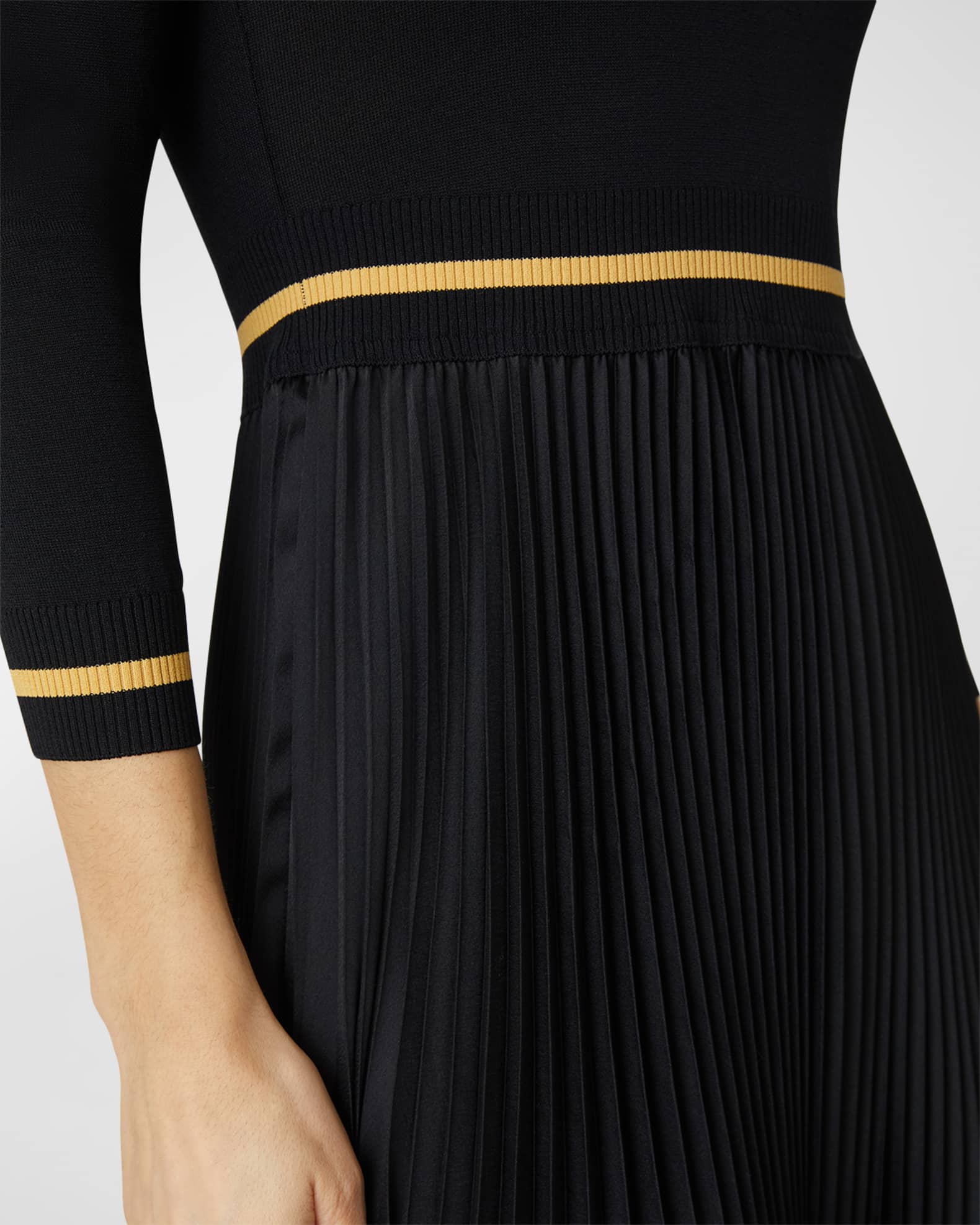 Shawna Crochet Mixed Media Midi Dress