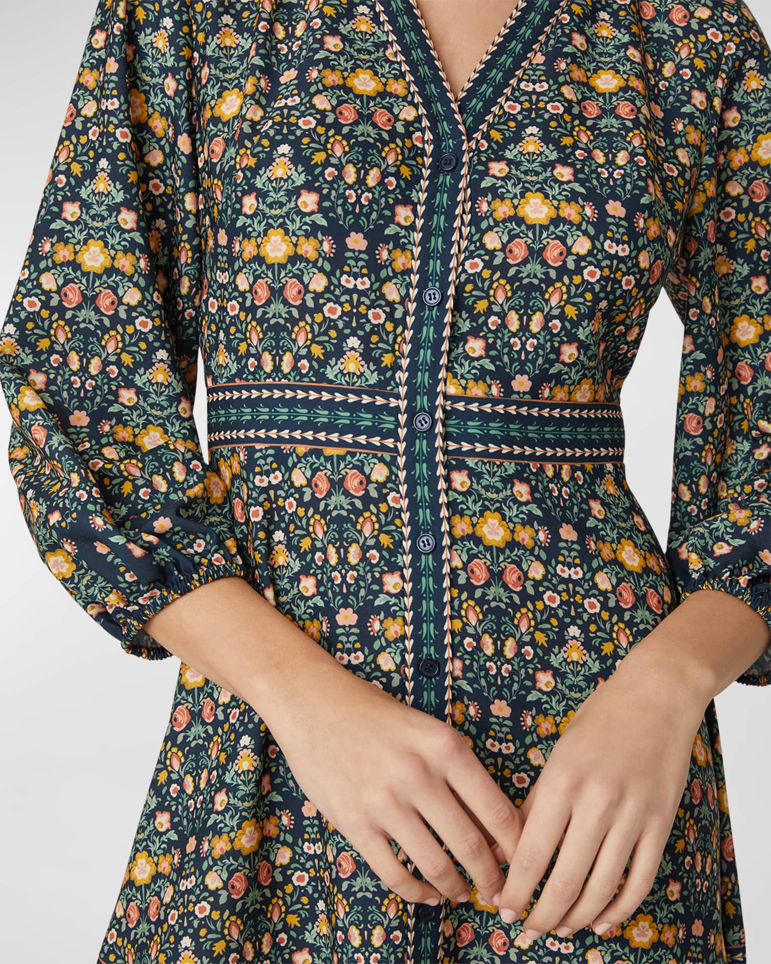 Rishika Hand-Embroidered Shirt Dress