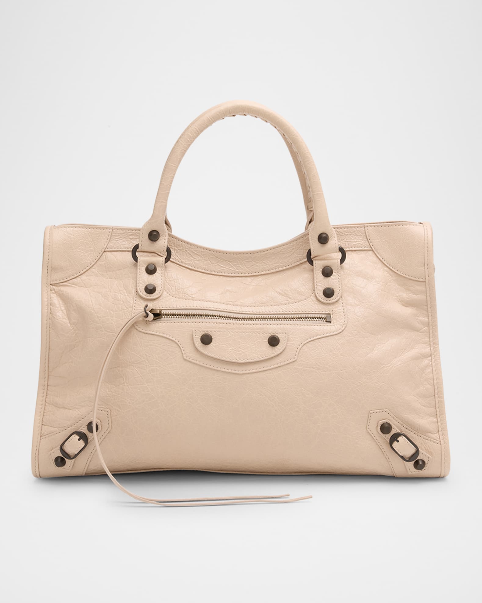 BALENCIAGA シティ ミディアム Le City Medium Leather Top-Handle Bag | Neiman Marcus