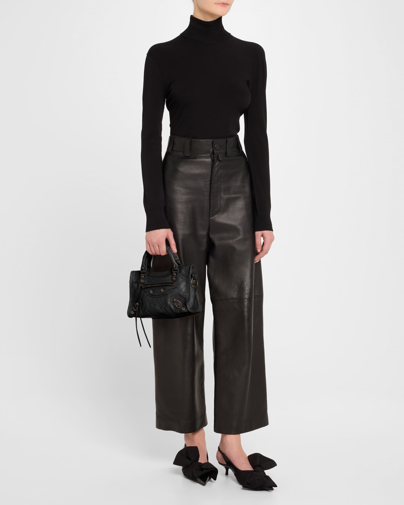 Balenciaga Le City Mini Leather Top-Handle Bag | Neiman Marcus Balenciaga Le City Mini Leather Top-Handle Bag | Neiman Marcus