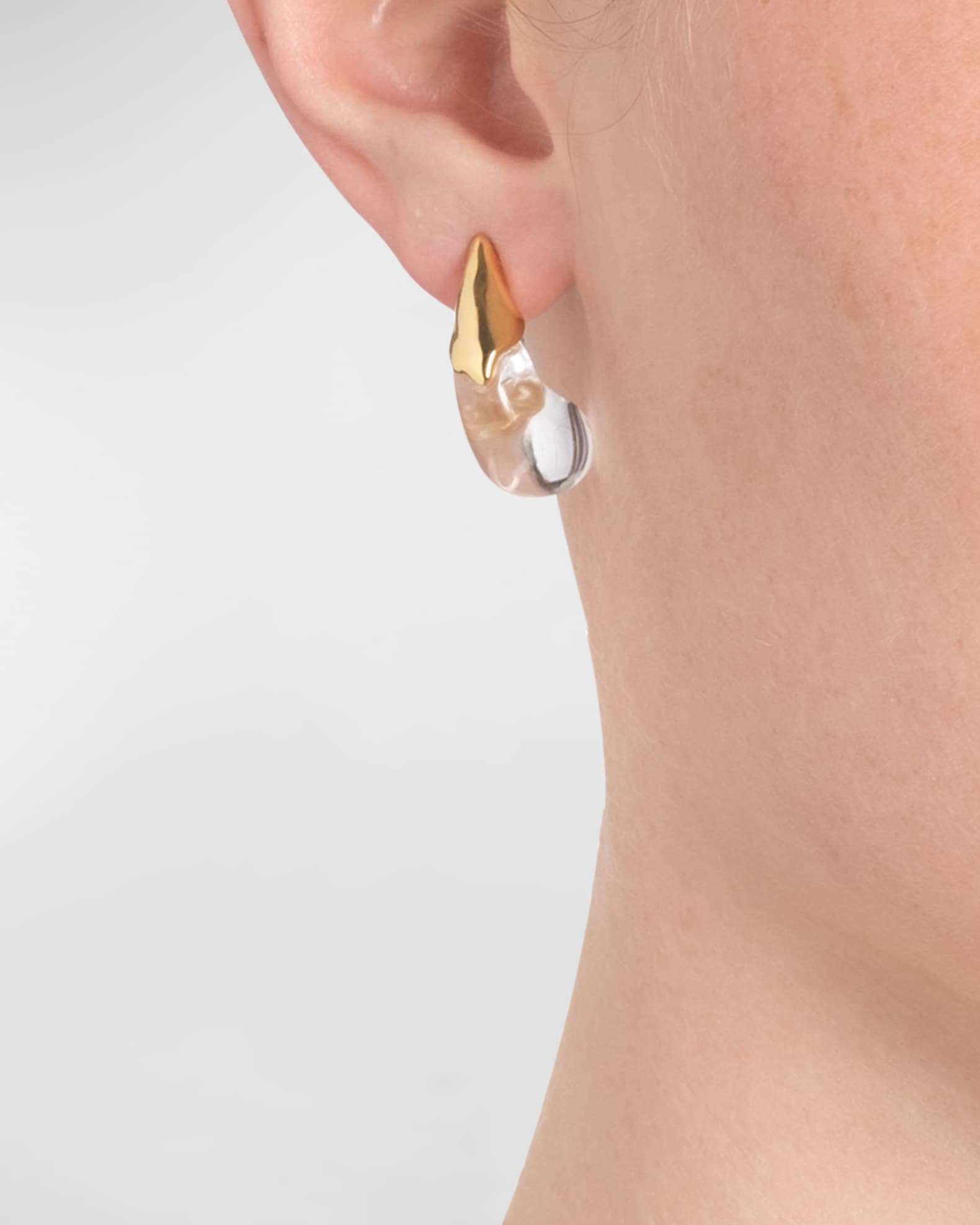 Alexis bittar liquid lucite arched small post earrings neiman marcus