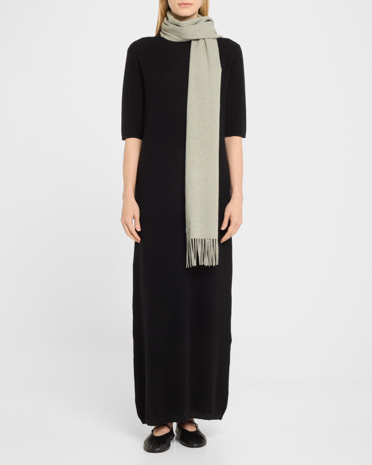 Fringe Cashmere Scarf 1