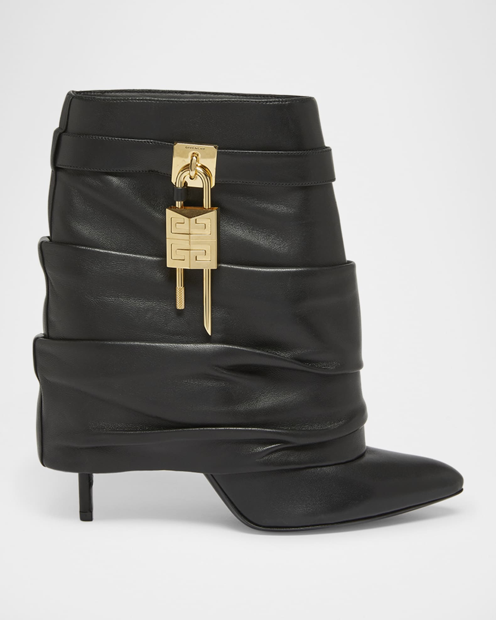 【GIVENCHY】ジバンシー Shark Lock ankle boots アンクルブーツ Givenchy Shark Lock Ankle Boots in Leather | Saks Fifth Avenue
