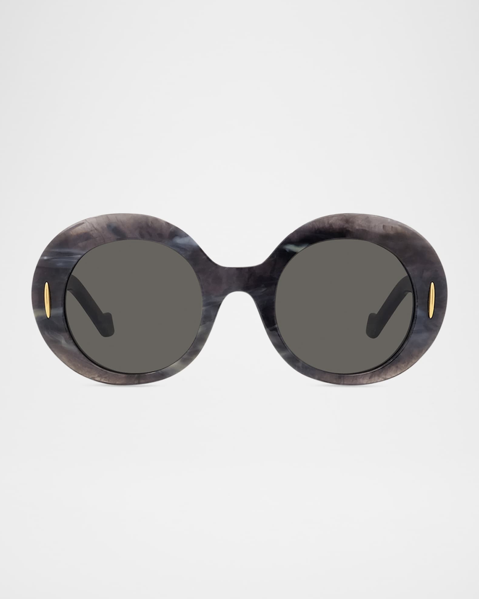 Loewe Oval Acetate Sunglasses W/ Anagram | Neiman Marcus