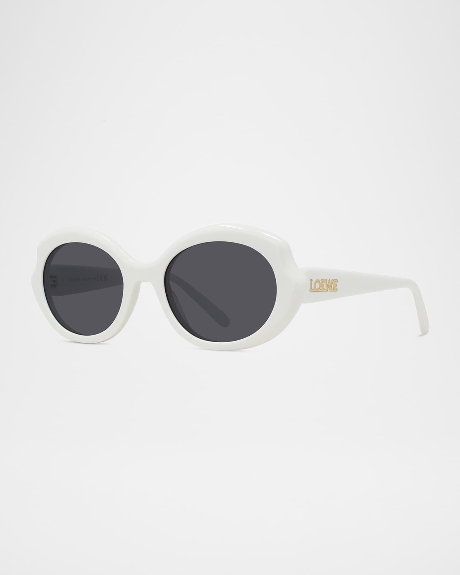 Loewe Round Slim Acetate Sunglasses | Neiman Marcus