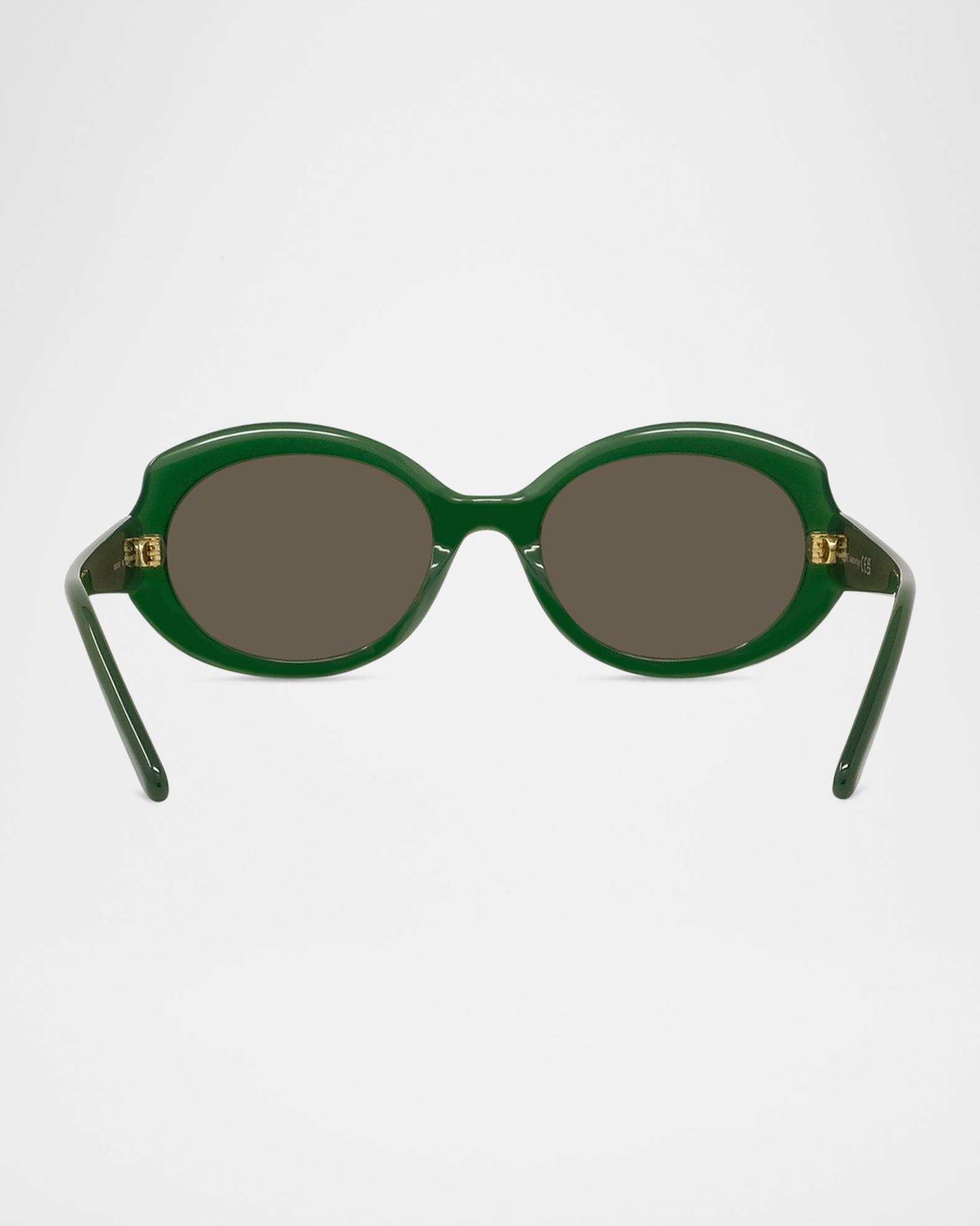 Round Slim Acetate Sunglasses | Neiman Marcus display picture 3