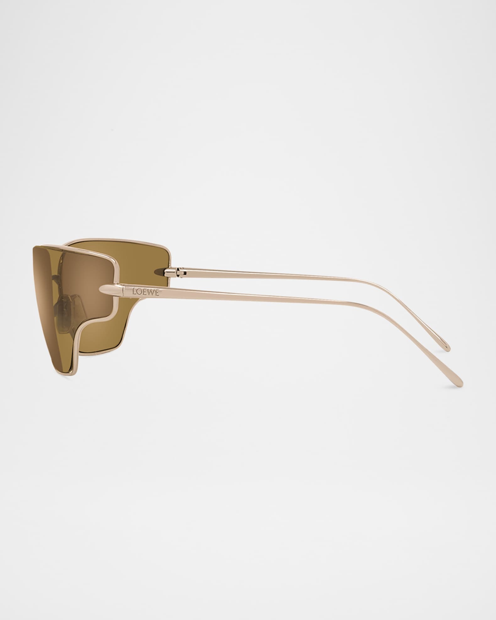Loewe Signature Metal & Nylon Shield Sunglasses | Neiman Marcus