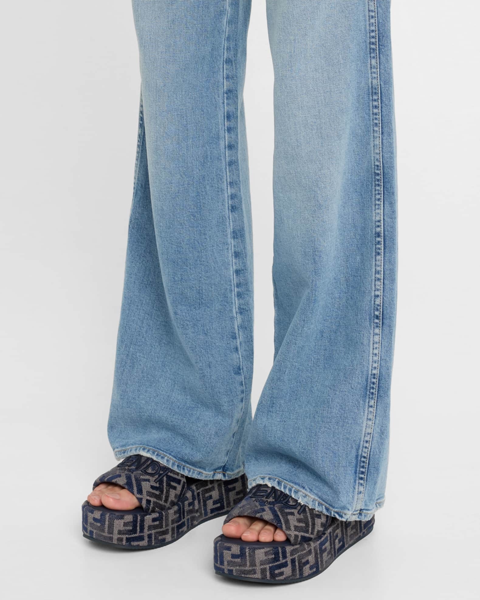 Sunshine FF Chenille Jacquard Platform Sandals 1