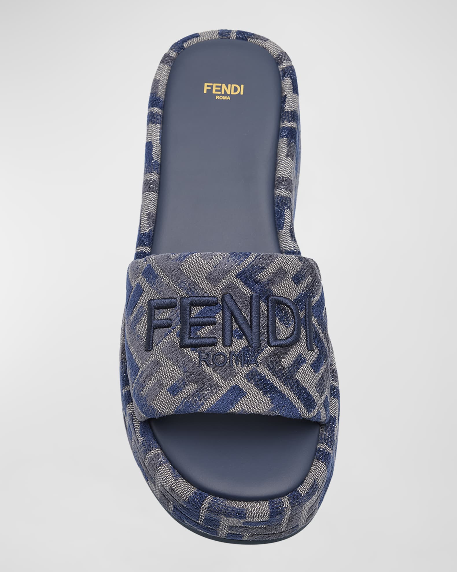 Sunshine FF Chenille Jacquard Platform Sandals
