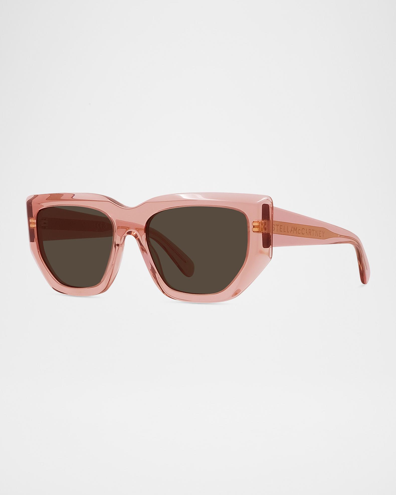 Stella McCartney Logo Plastic Cat-Eye Sunglasses | Neiman Marcus
