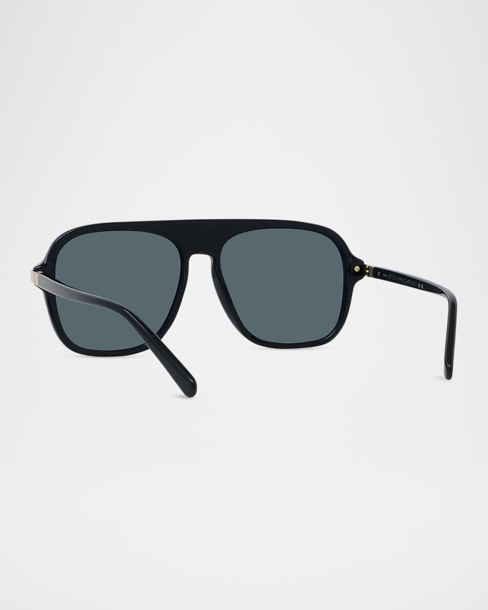 Stella McCartney Acetate & Nylon Aviator Sunglasses | Neiman Marcus