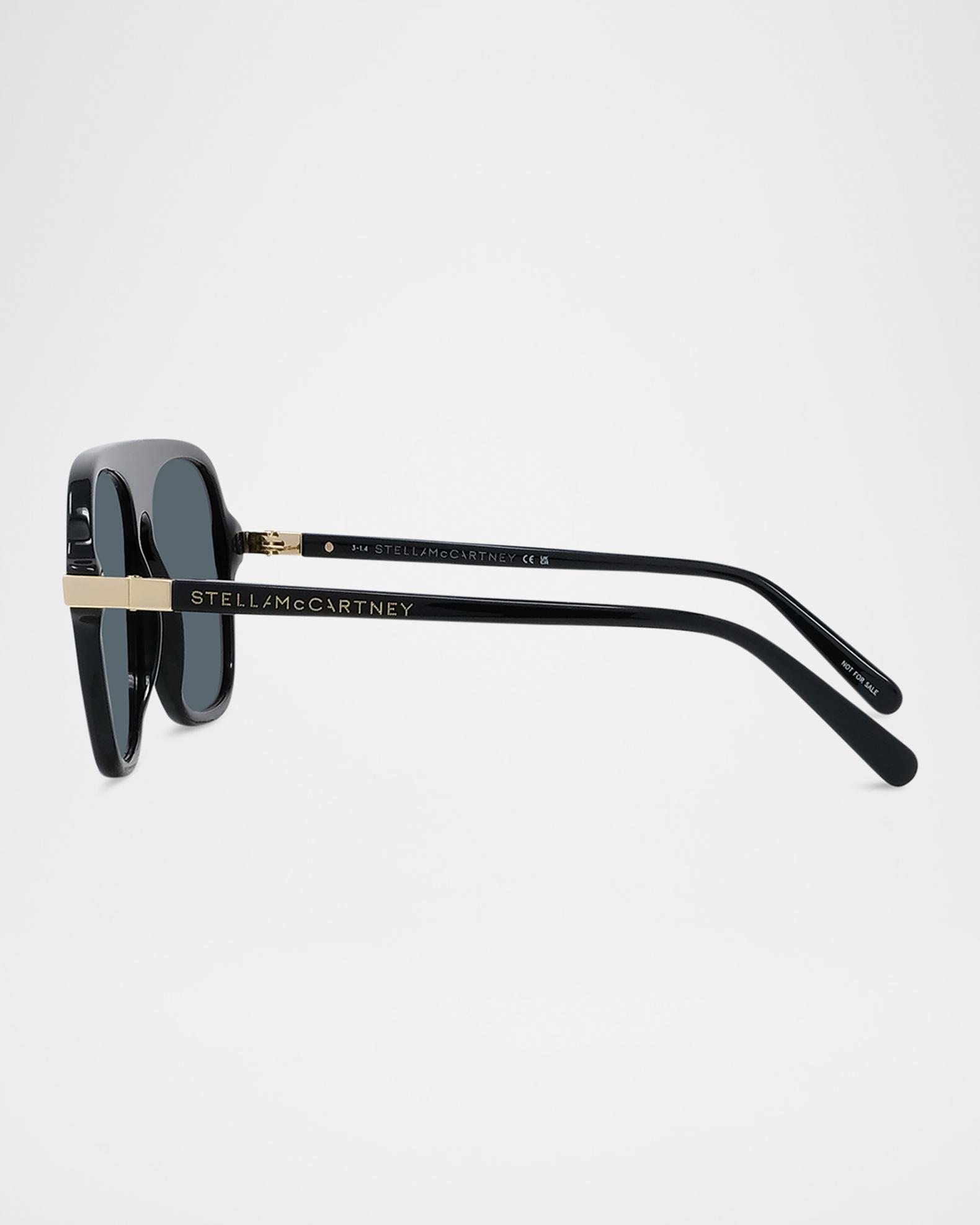 Stella McCartney Acetate & Nylon Aviator Sunglasses | Neiman Marcus