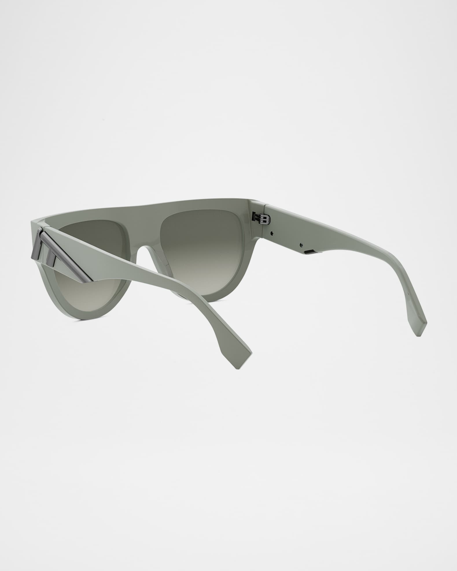 Logo  Acetate & Nylon Shield Sunglasses 1