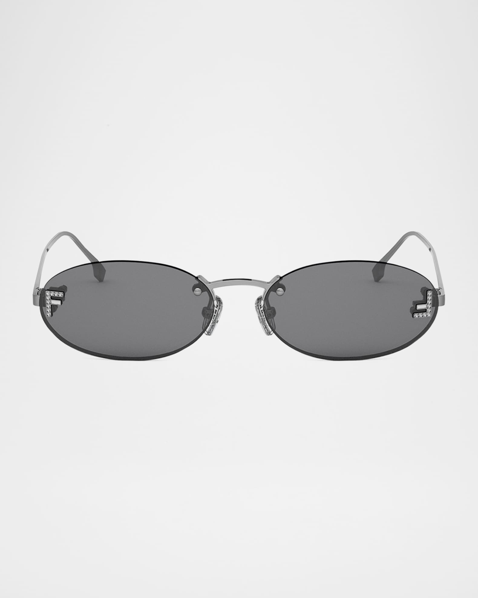国内配送【FENDI】FFモチーフ クリスタル メタル/シングルピアス