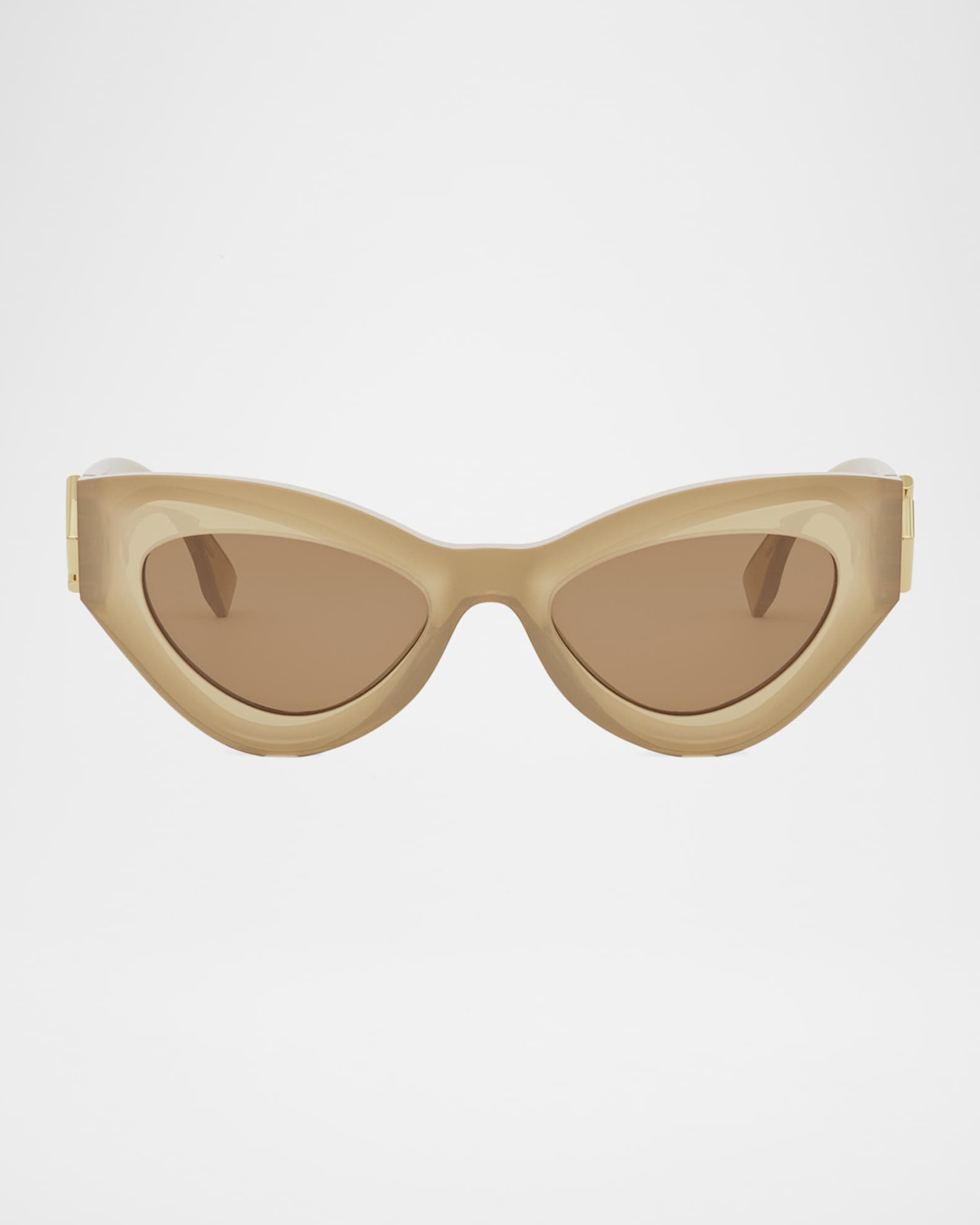 Fendi FF Diamond Logo Acetate Cat-Eye Sunglasses | Neiman Marcus