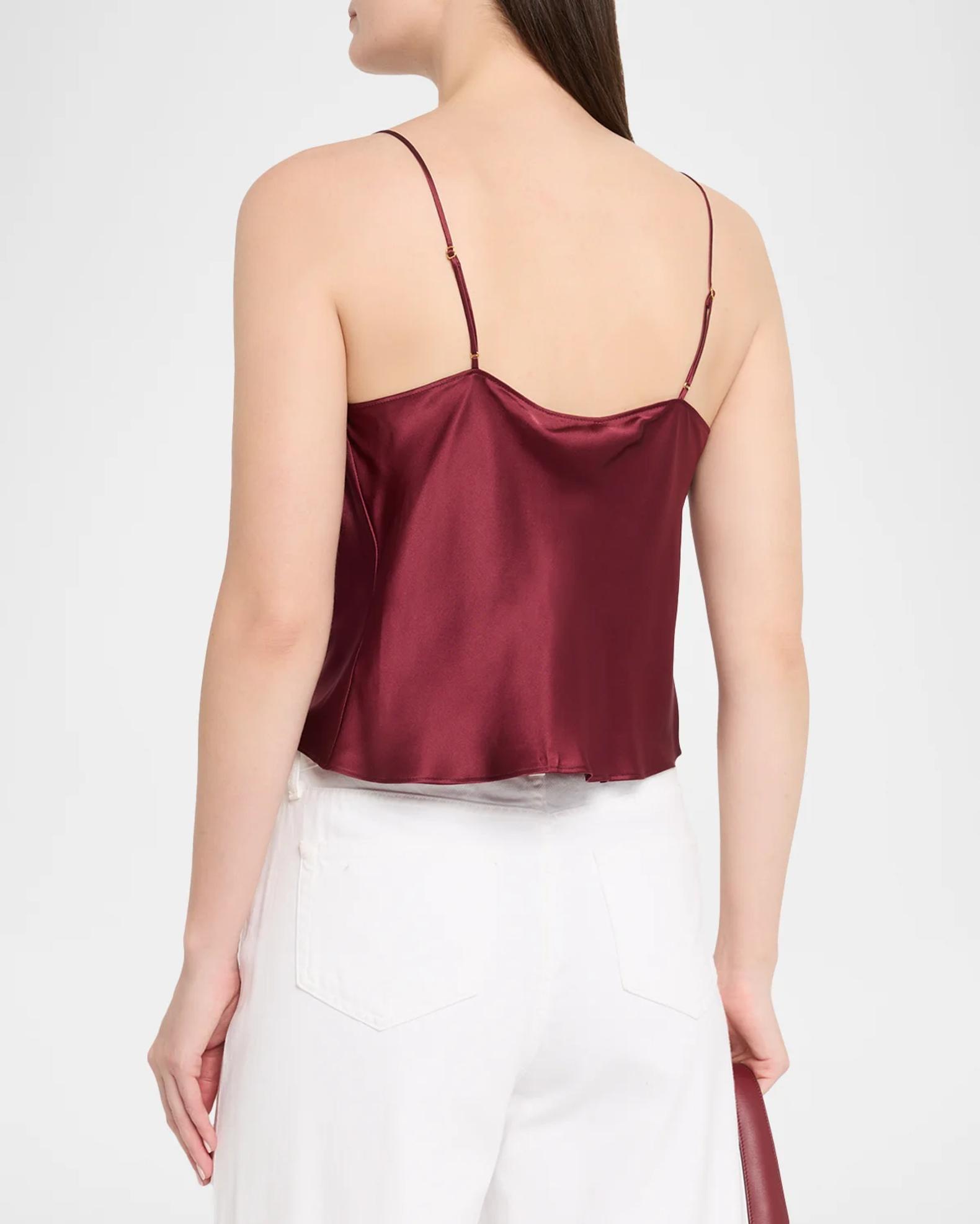 L'AGENCE Calista Cowl-Neck Silk Camisole | Neiman Marcus