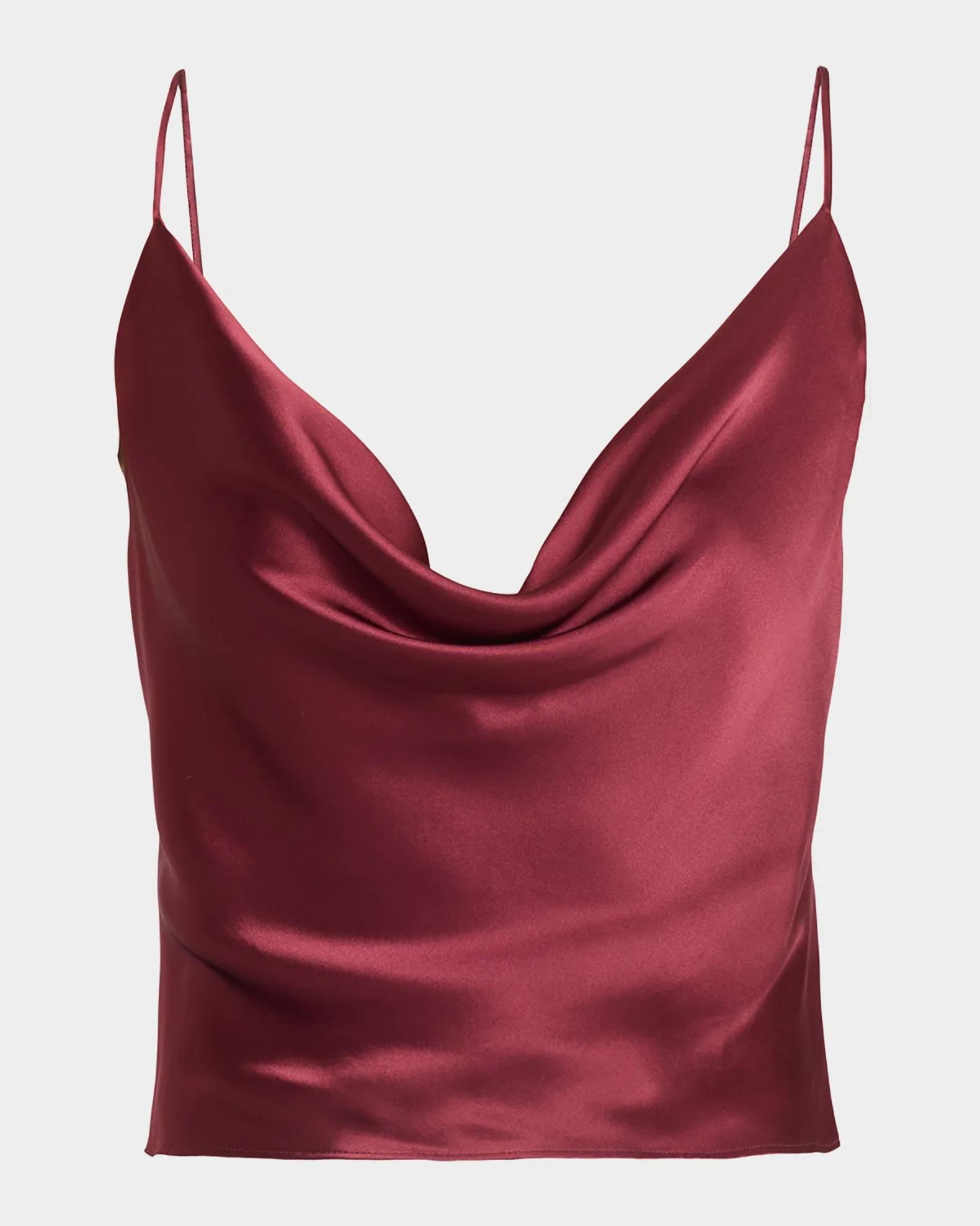 L'AGENCE Calista Cowl-Neck Silk Camisole | Neiman Marcus