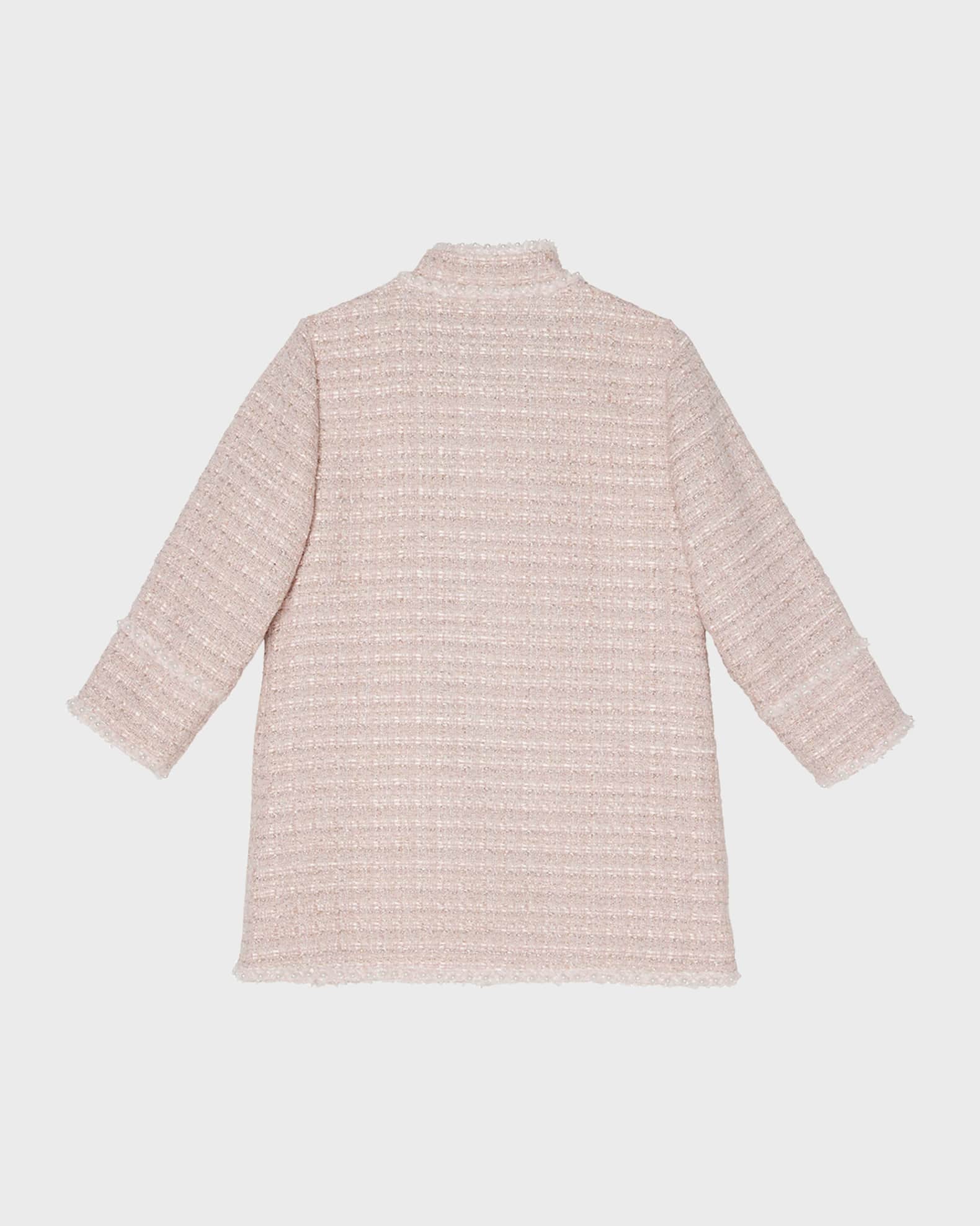 Girl's Aubazine Tweed Embellished Coat 1