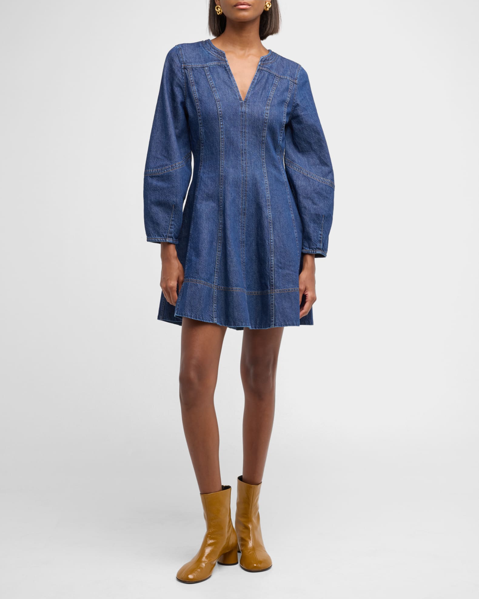 Tanya Taylor Vray Dress Classic Indigo Blue 4 F24D913558