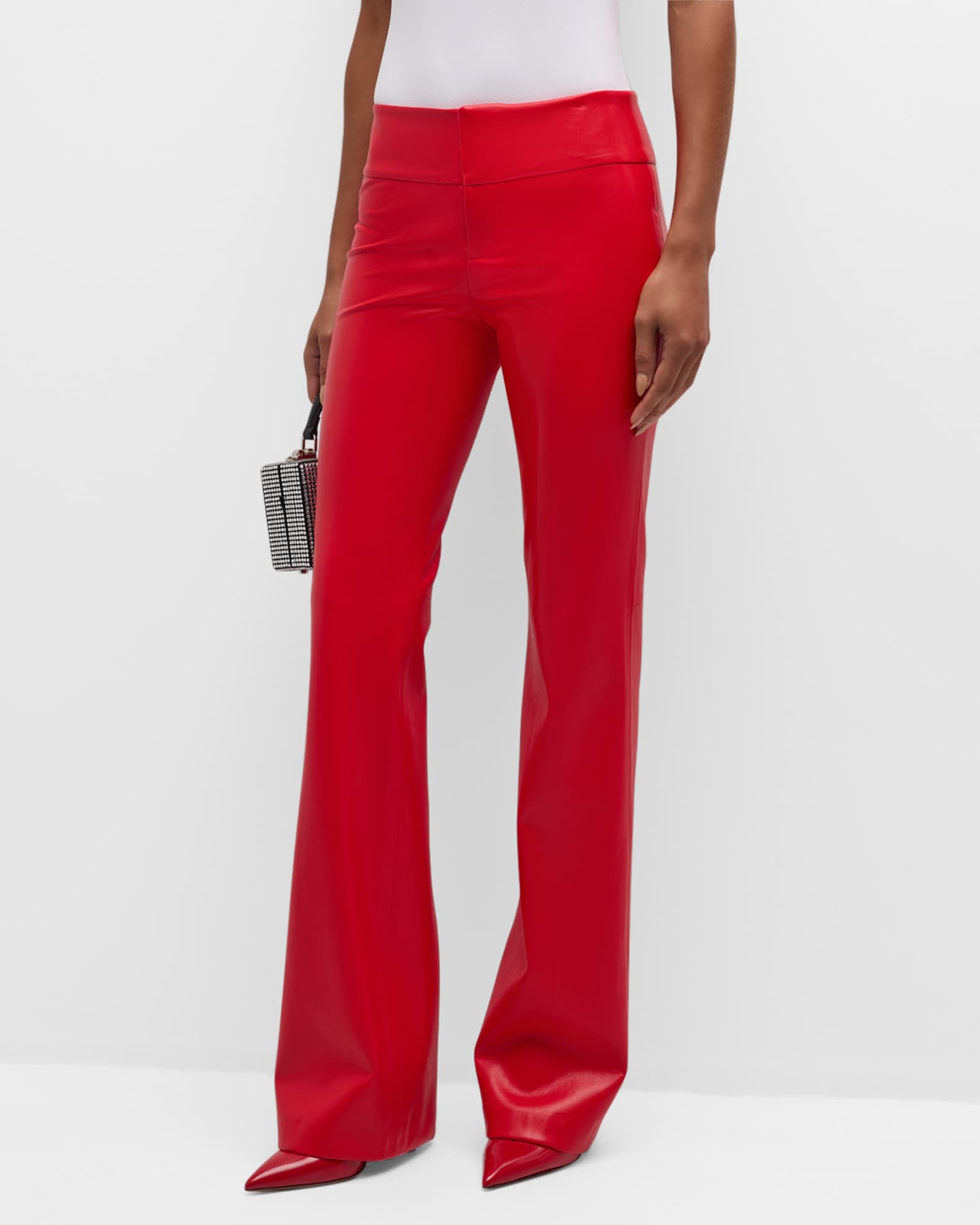 Olivia Vegan Leather Bootcut Pants
