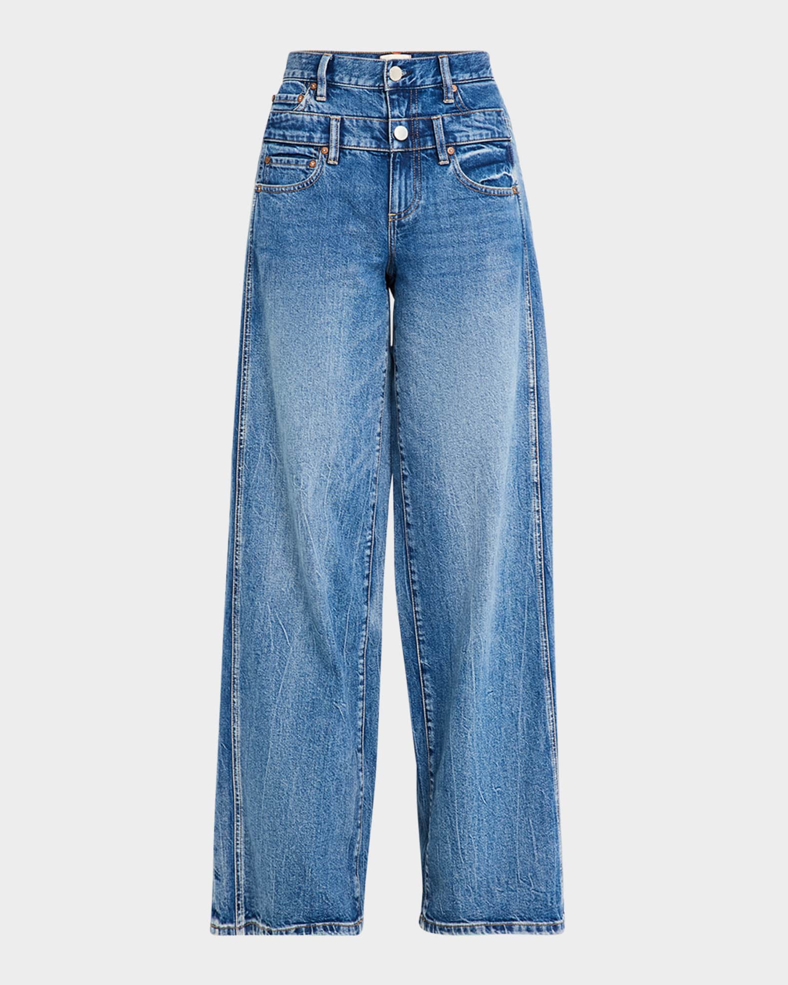 High-Rise Double Waistband Cool Jeans  0