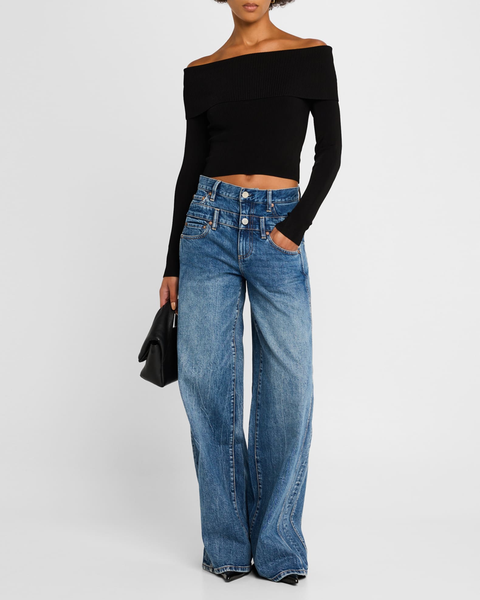 Dolan Foldover Long-Sleeve Pullover 1