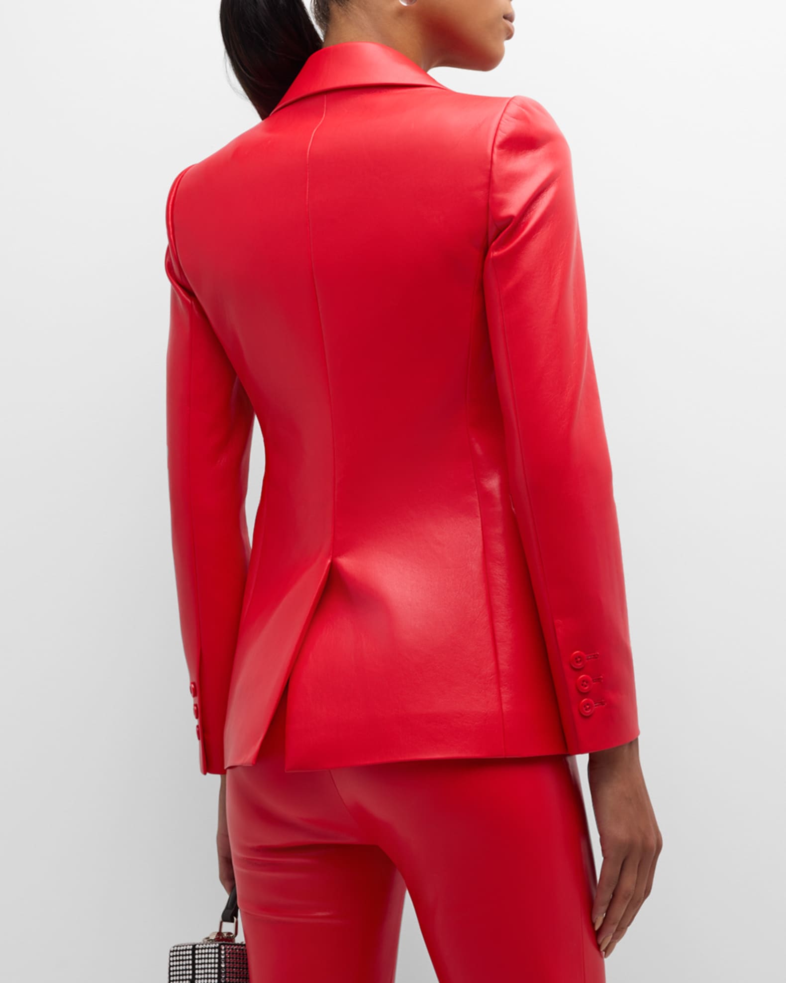 Vegan Leather Suit | Neiman Marcus
