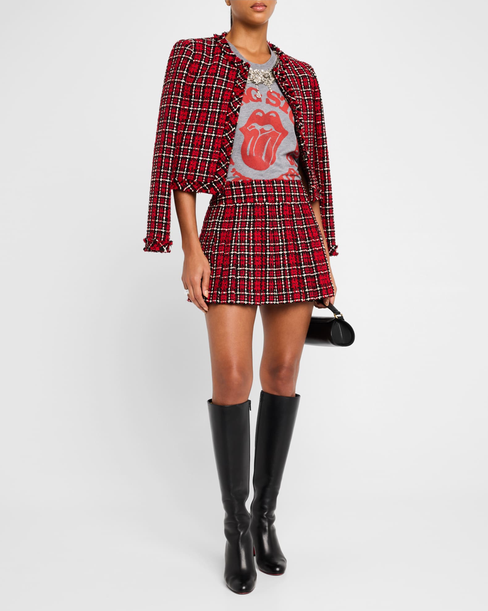 Kidman Plaid Tweed Lady Jacket 1