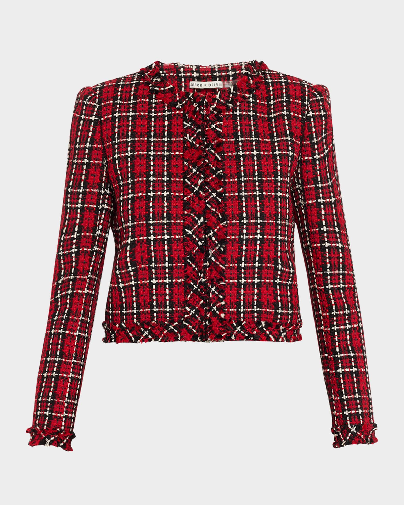 Kidman Plaid Tweed Lady Jacket 0